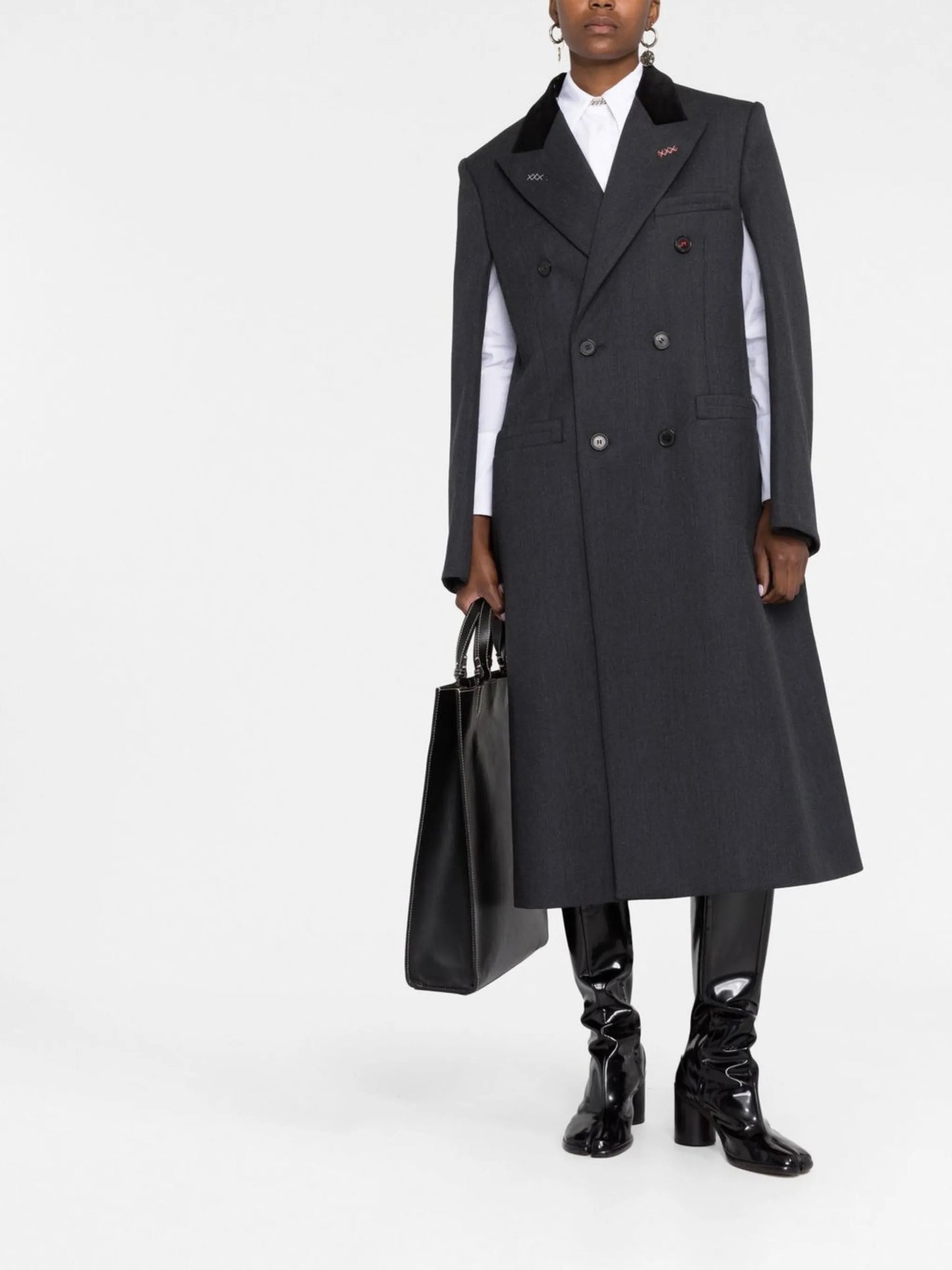 Cavalry double-breasted wool coat