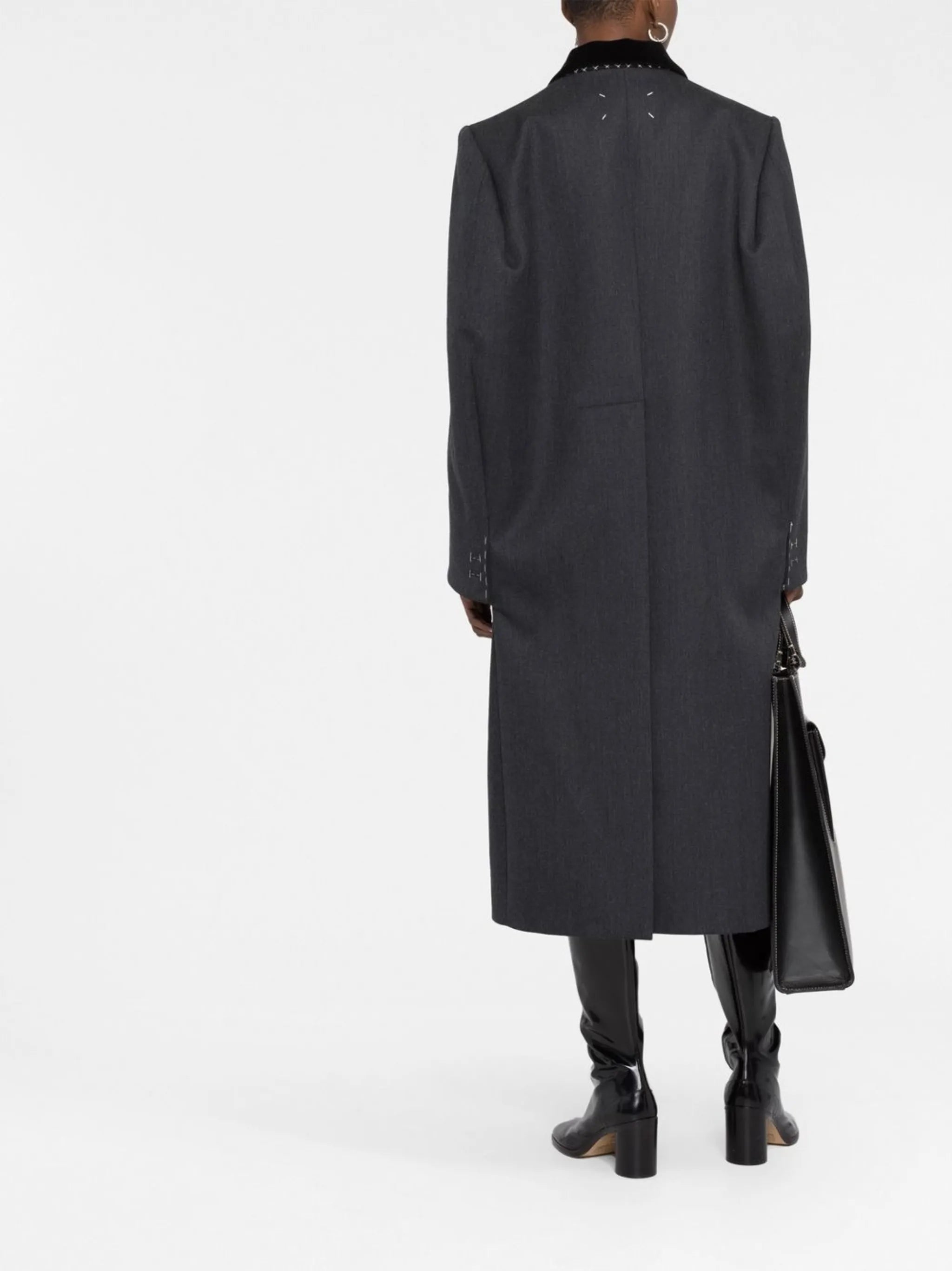 Cavalry double-breasted wool coat