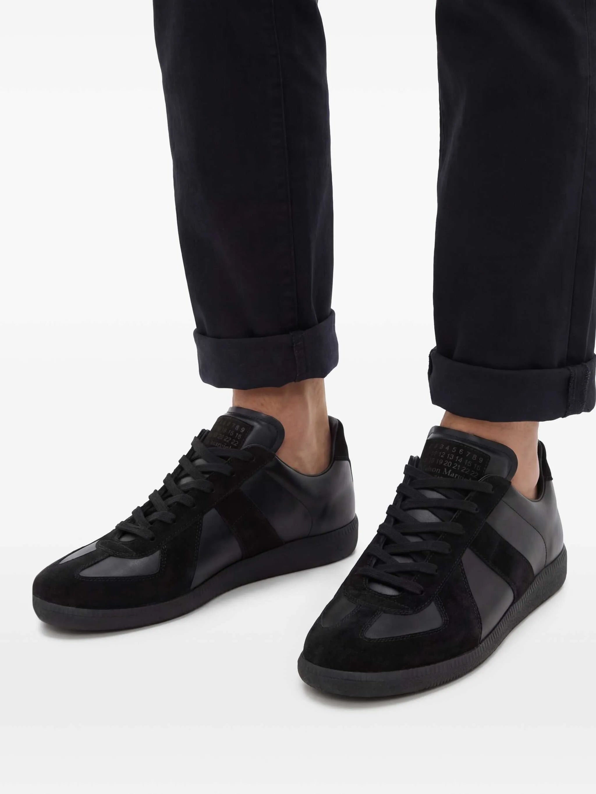 Replica low-top leather sneakers