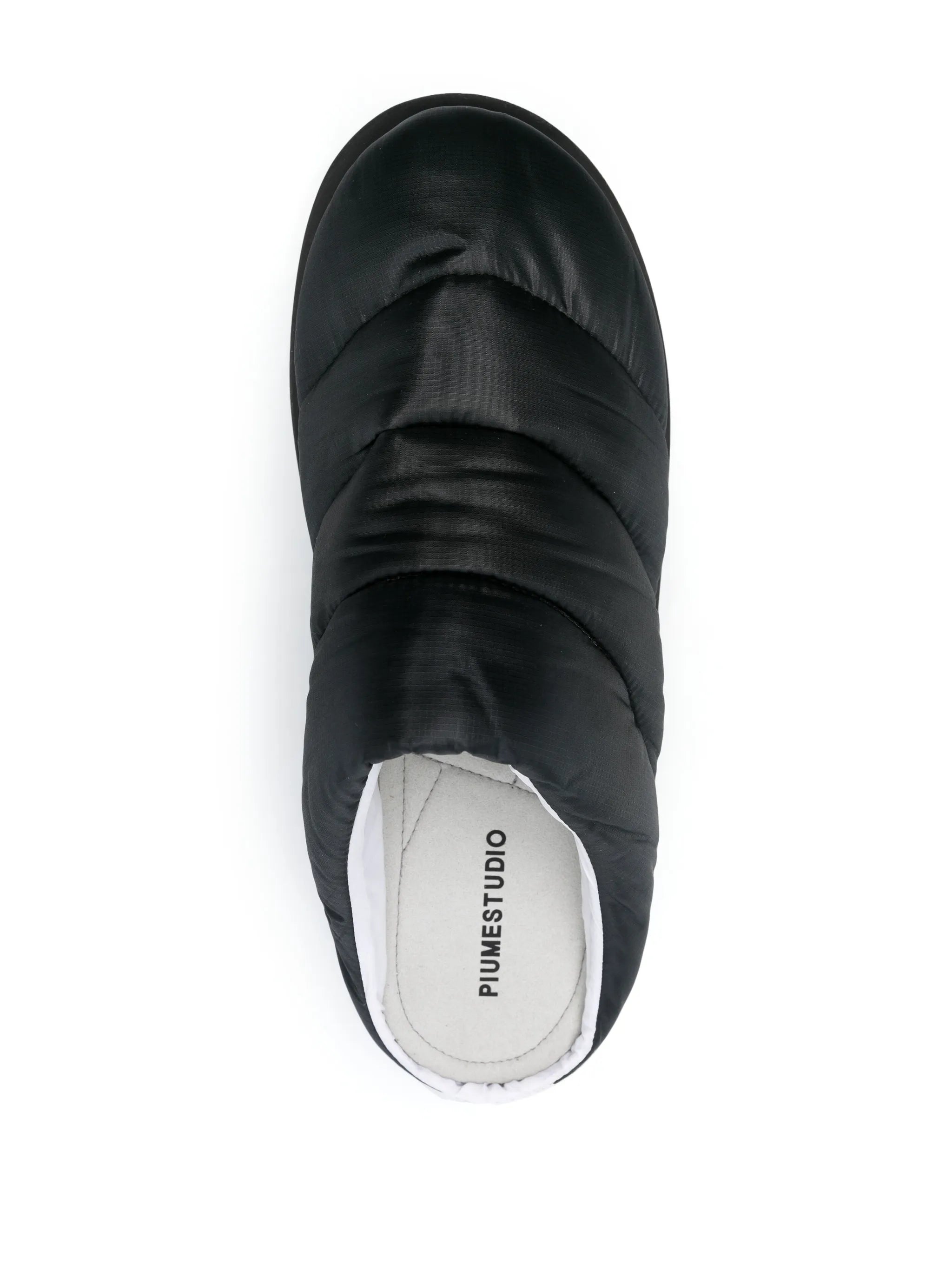 round-toe padded slippers