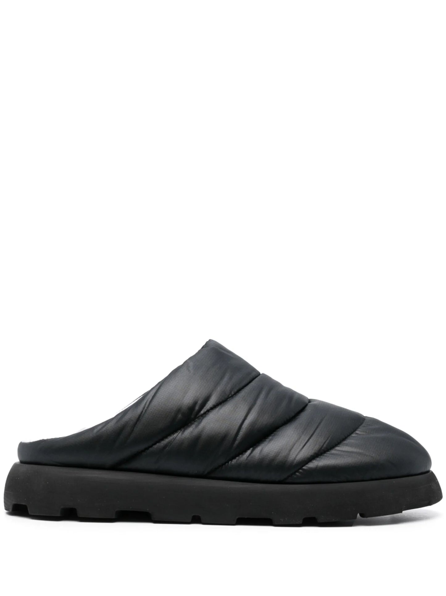 round-toe padded slippers