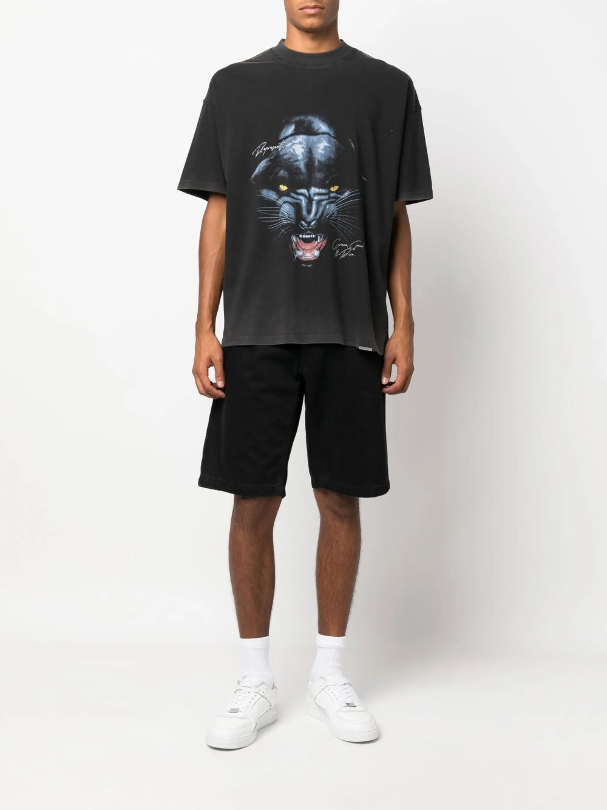 graphic-print oversize T-shirt