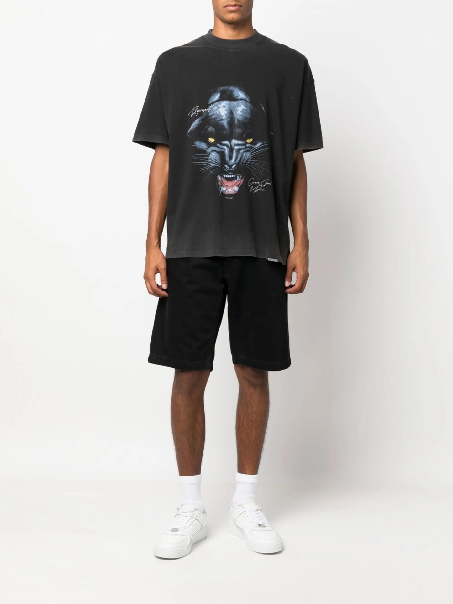 graphic-print oversize T-shirt