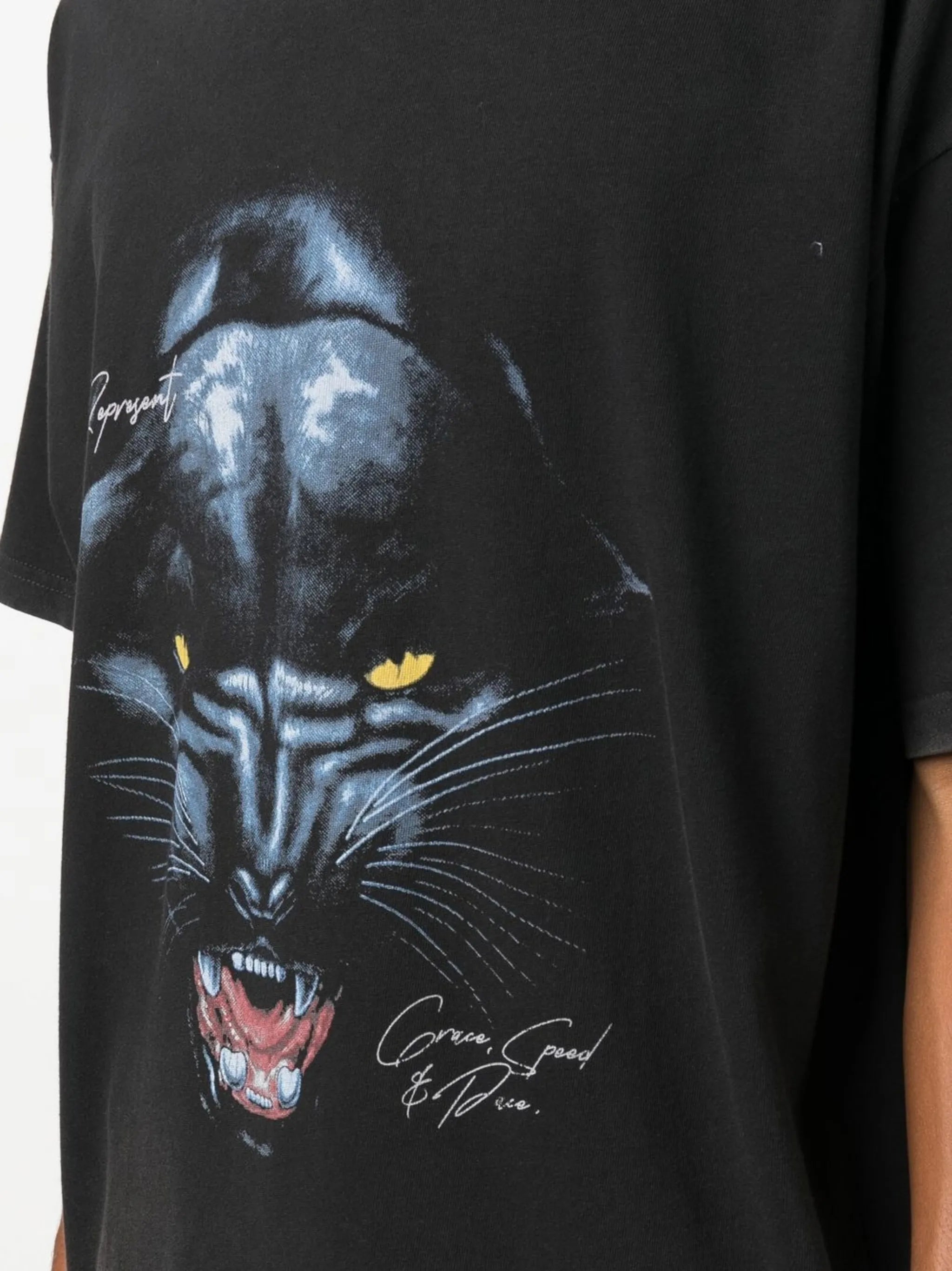 graphic-print oversize T-shirt