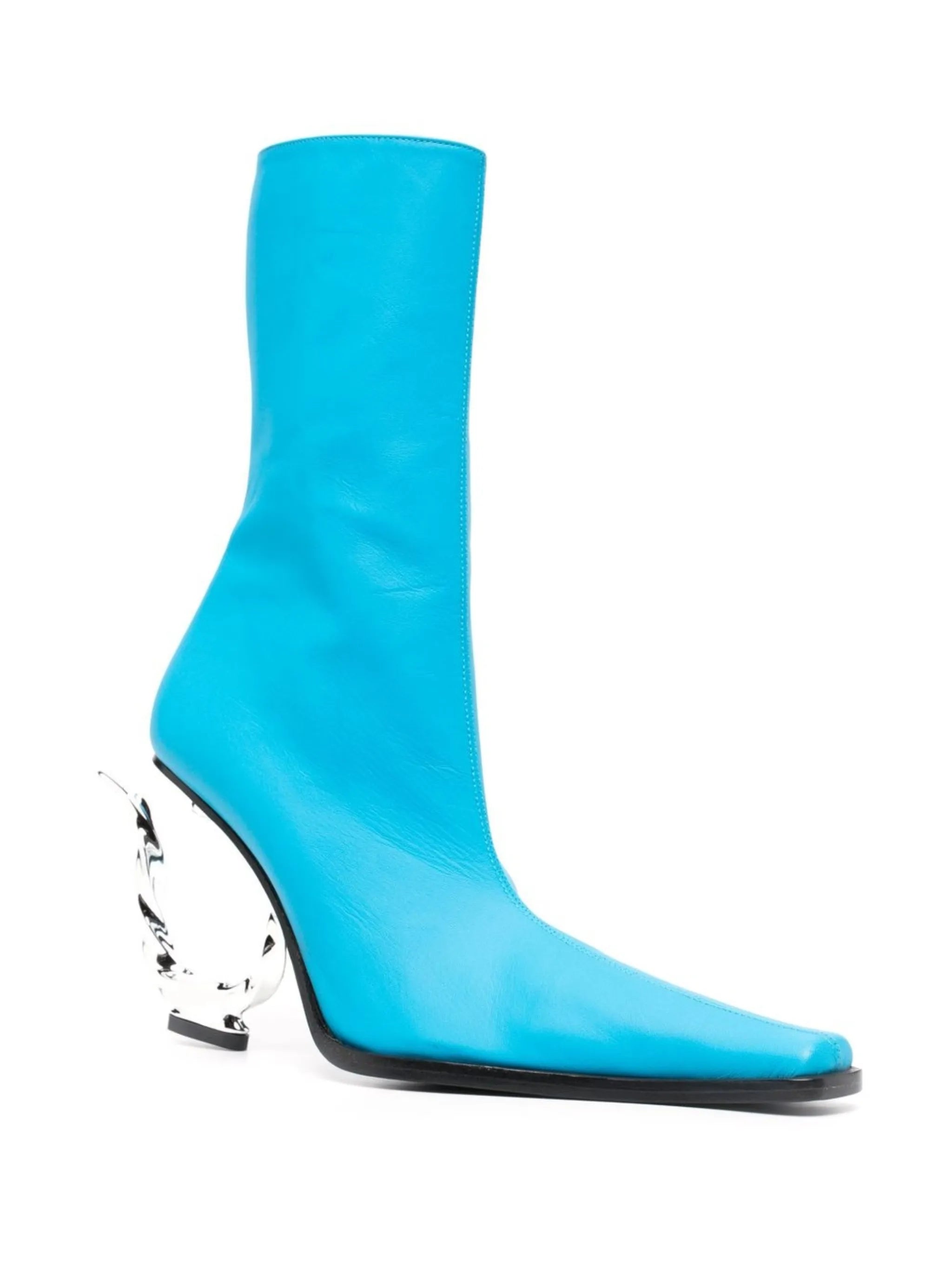 Hook-Heel XX 95mm pointed leather boots