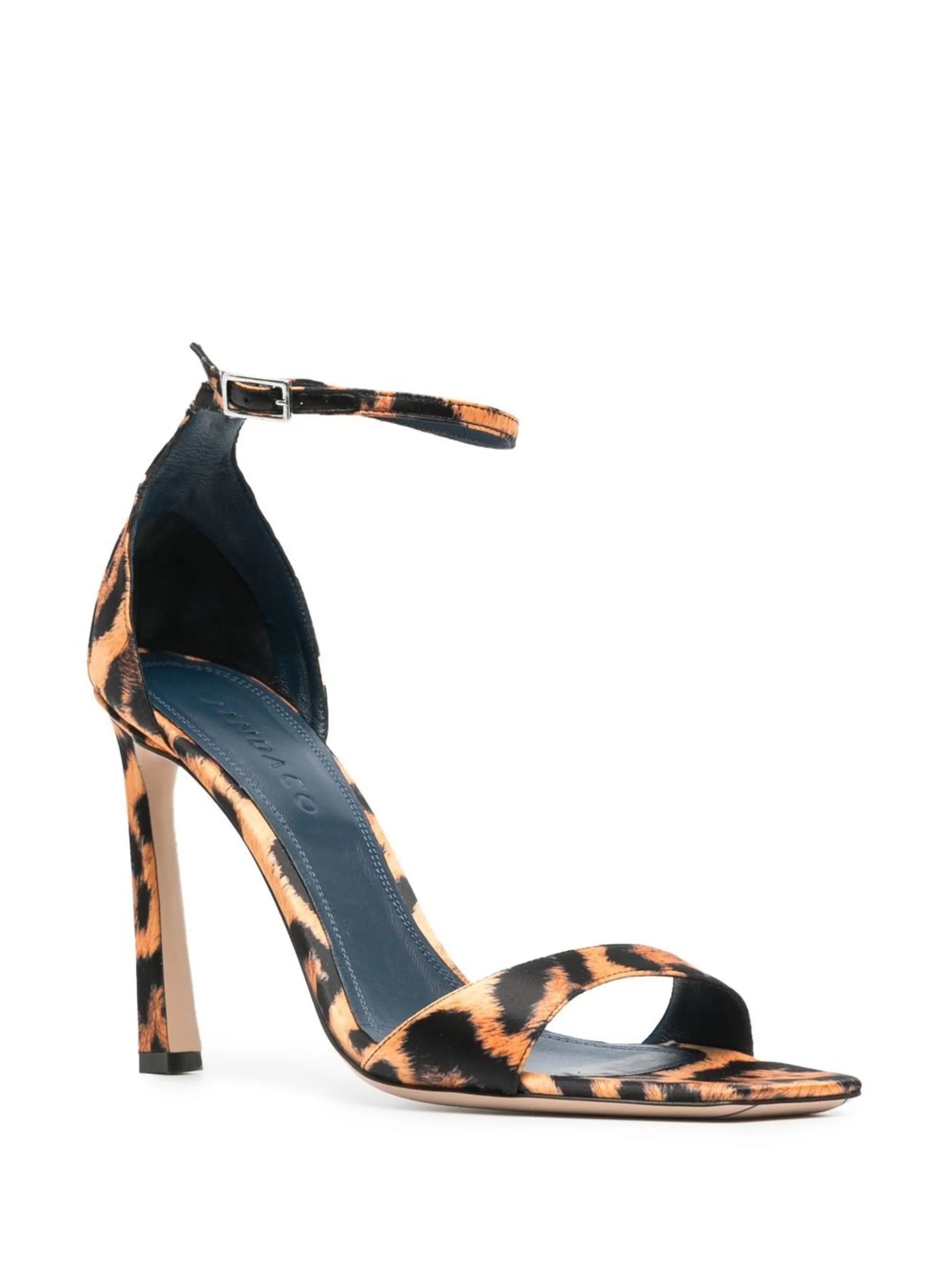 Enea leopard print square-toe sandals