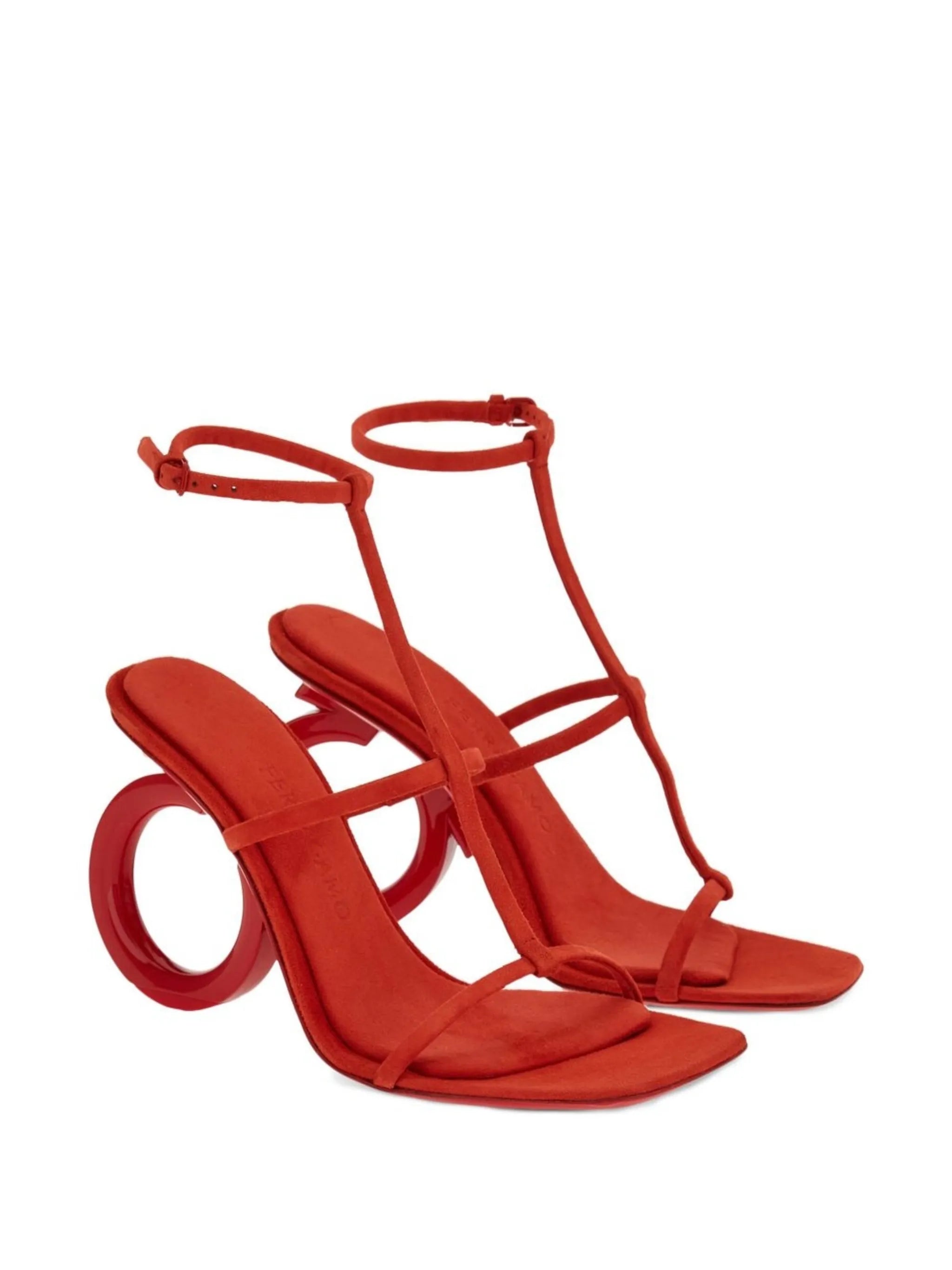 Elina 105mm suede sandals