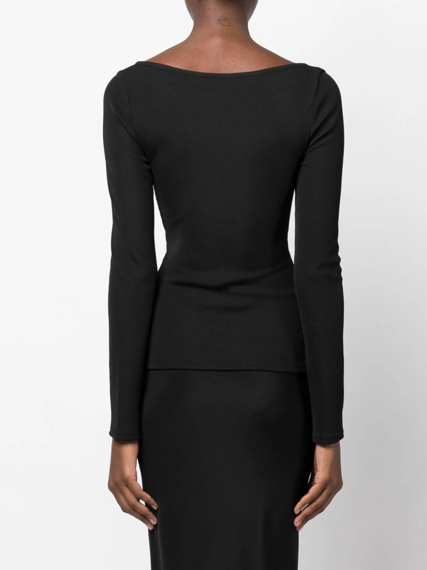 Escape asymmetric crop top