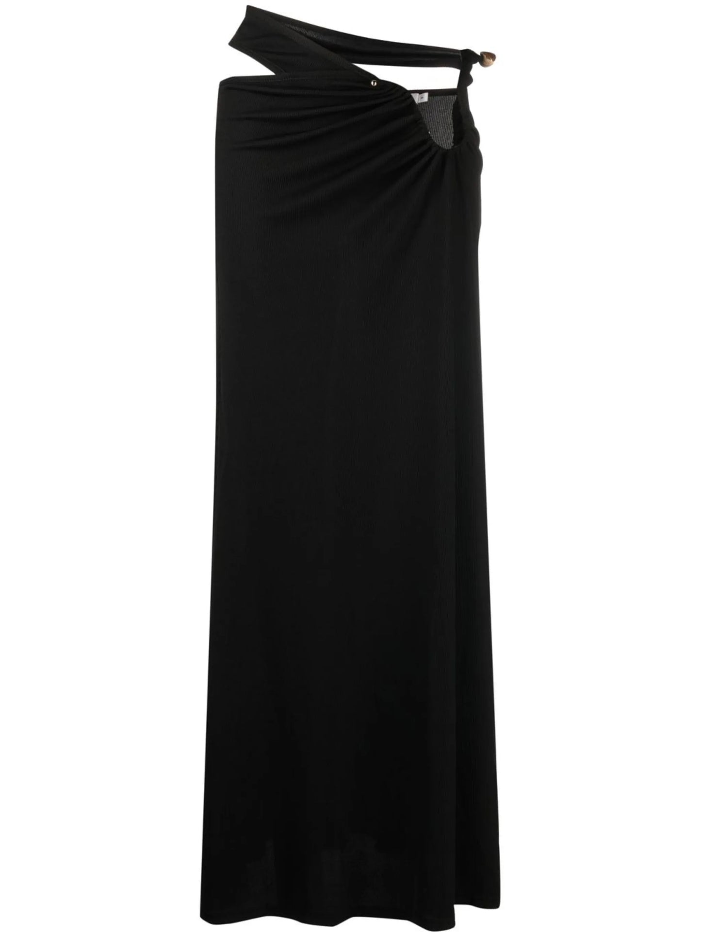high-waisted cut-out maxi skirt