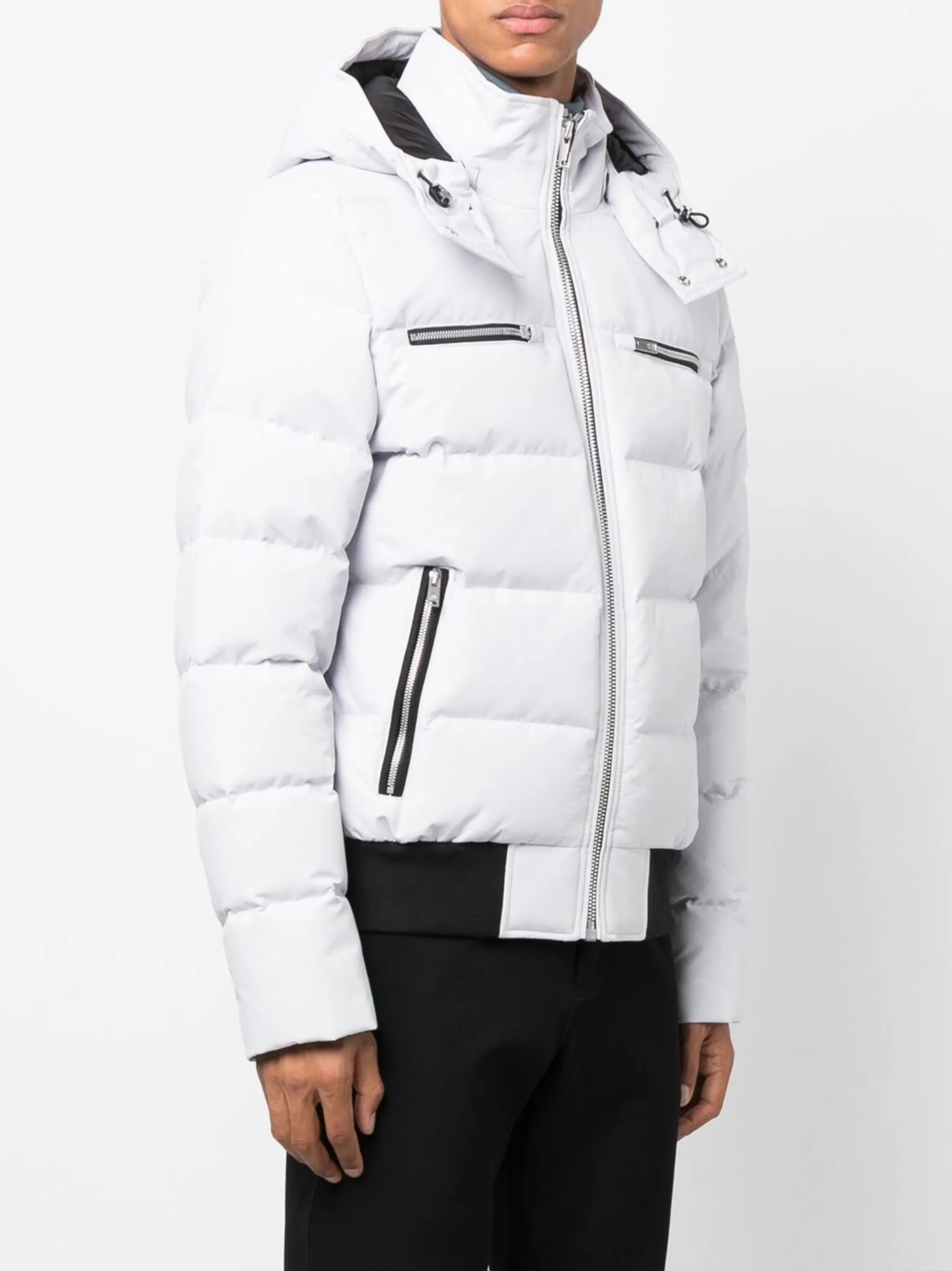 logo-plaque padded jacket