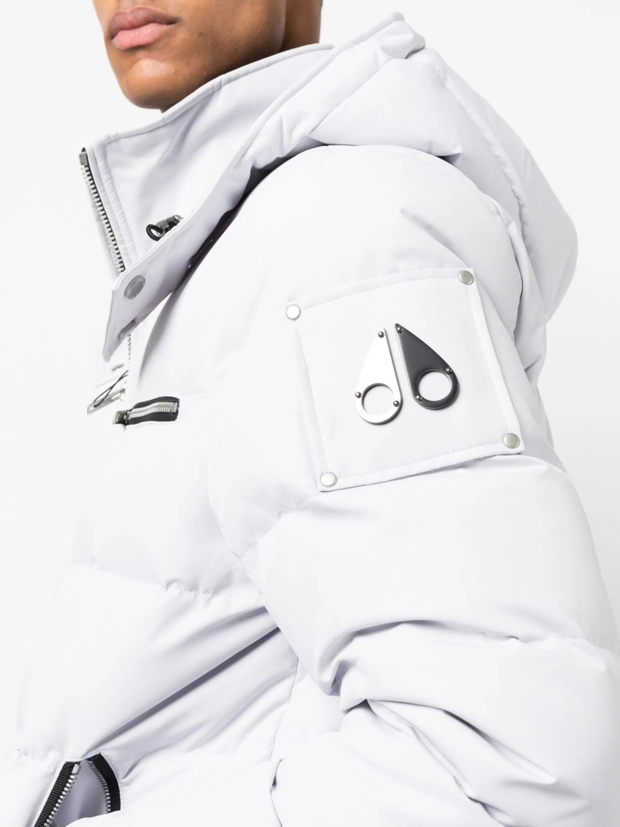 logo-plaque padded jacket