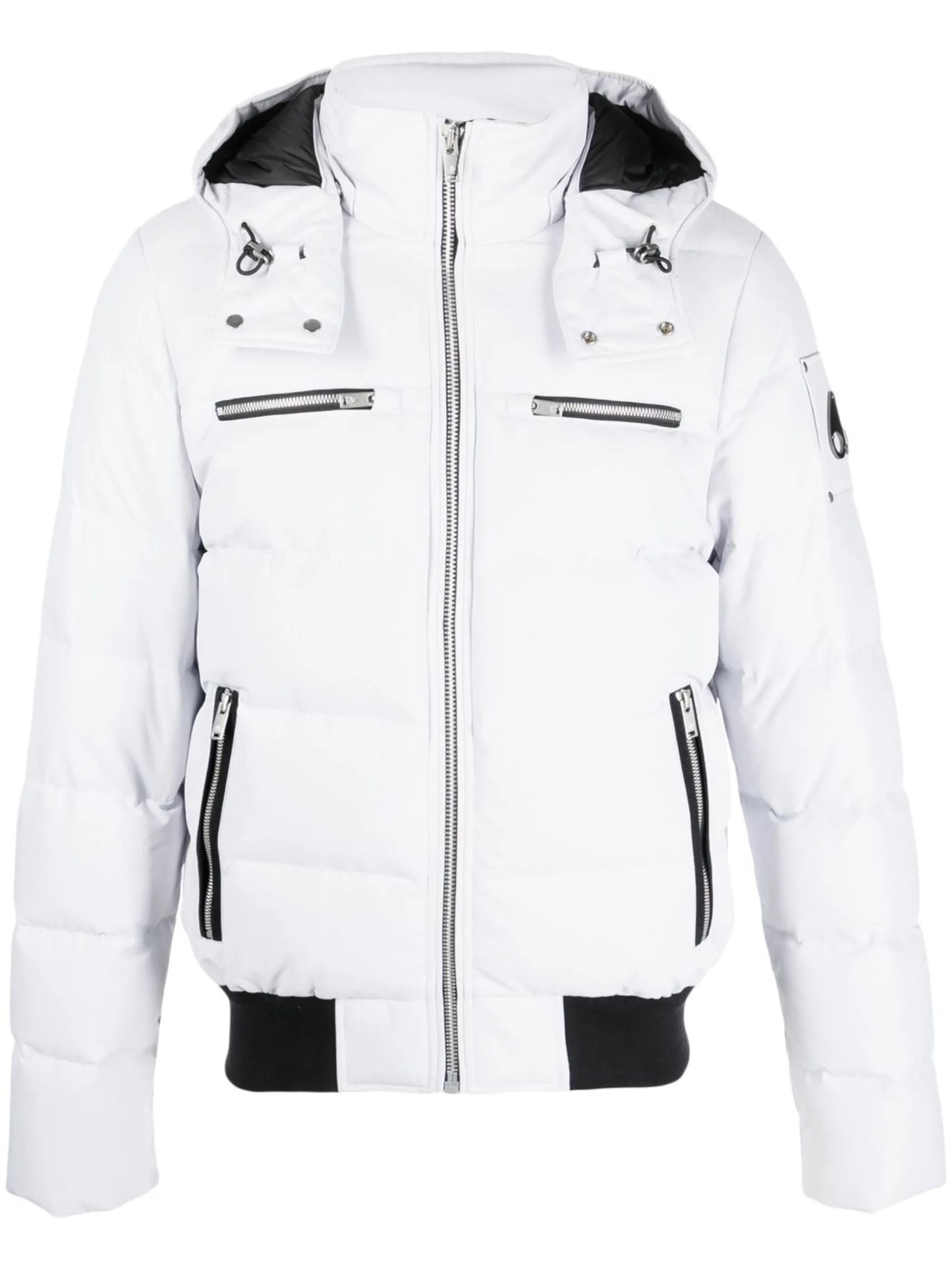 logo-plaque padded jacket