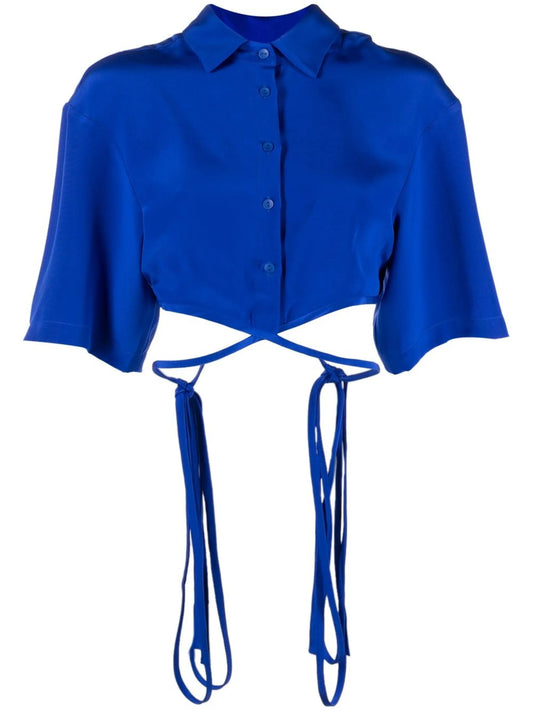 cropped short-sleeve shirt