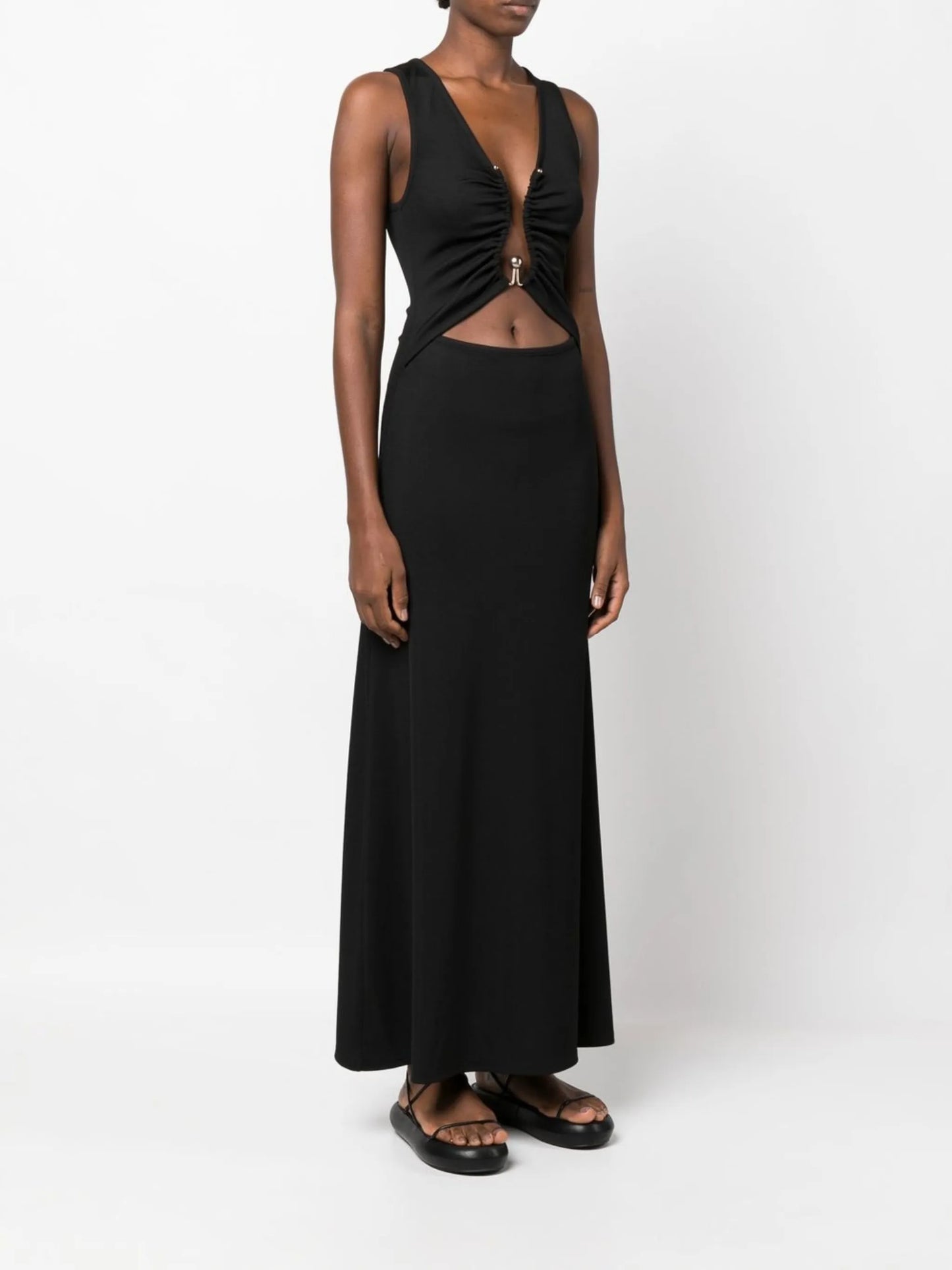 Polar Orbit cut-out maxi dress
