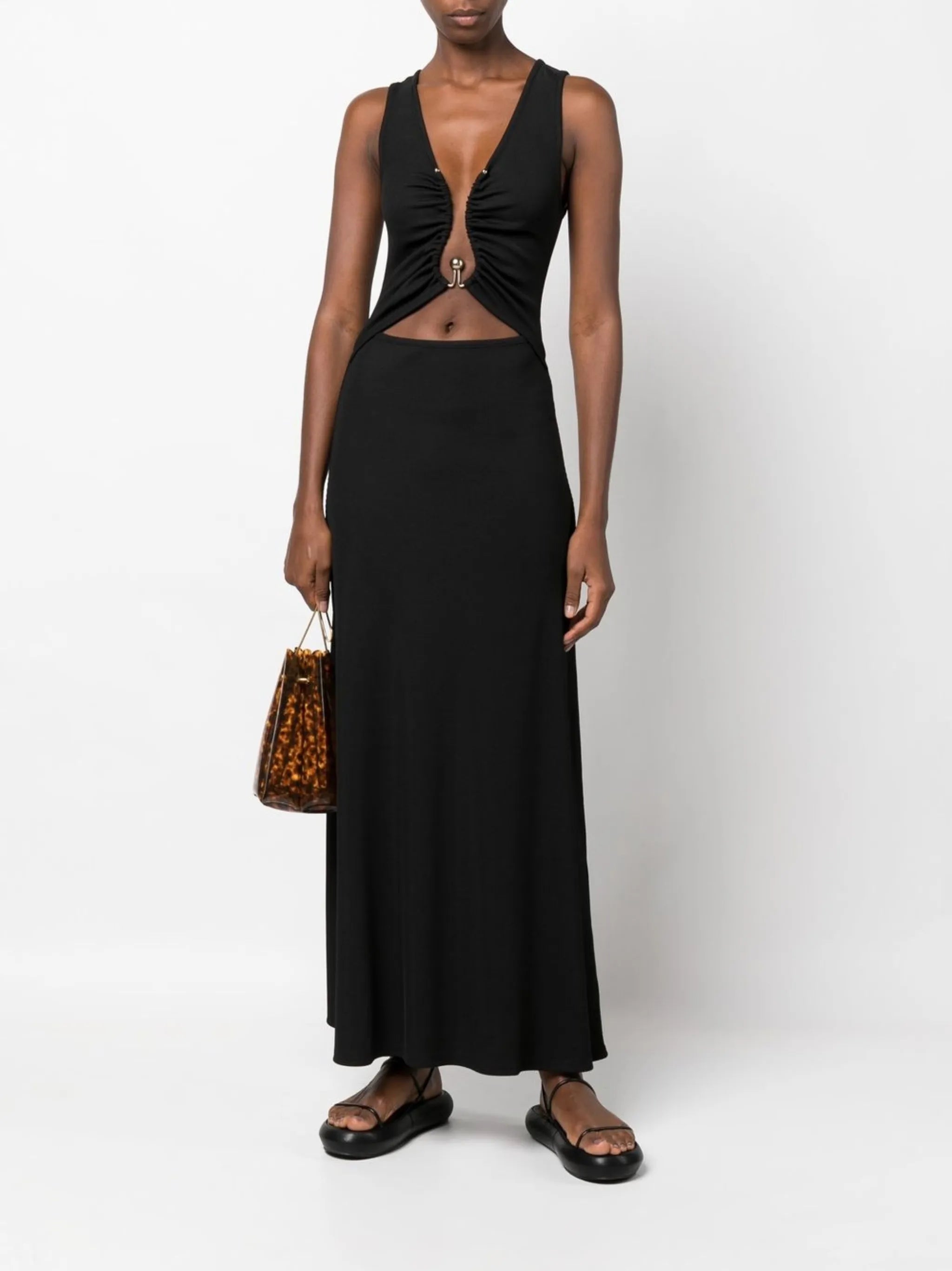 Polar Orbit cut-out maxi dress