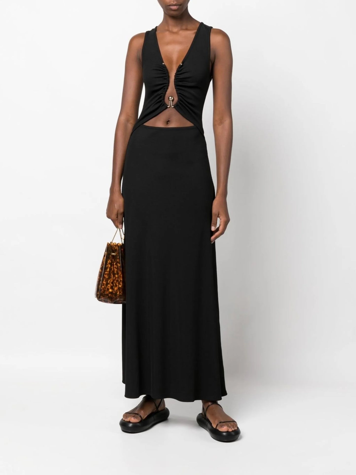 Polar Orbit cut-out maxi dress