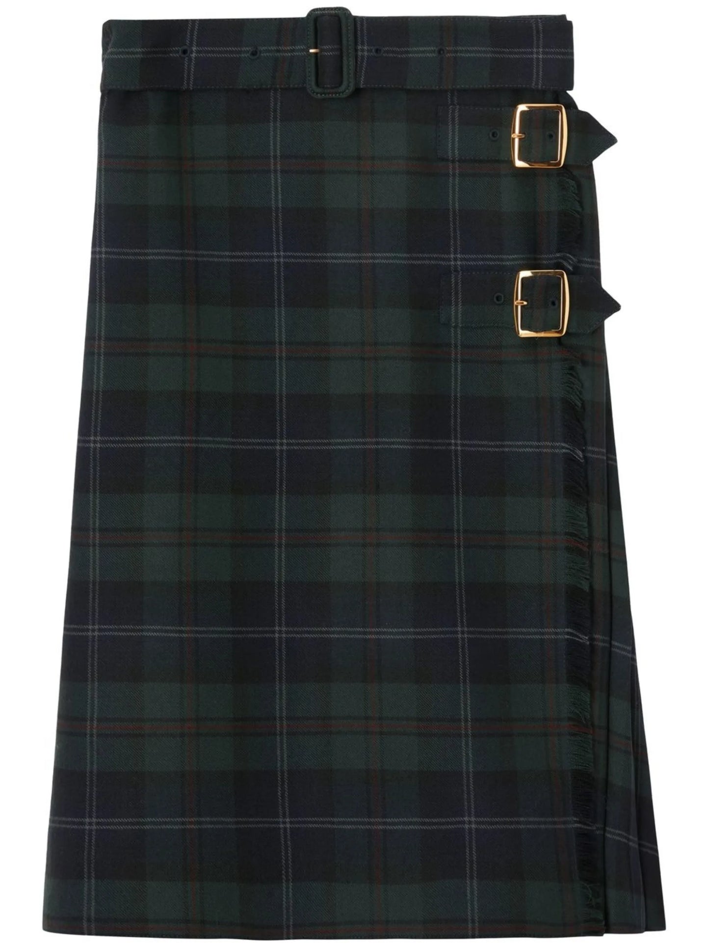 check-pattern skirt