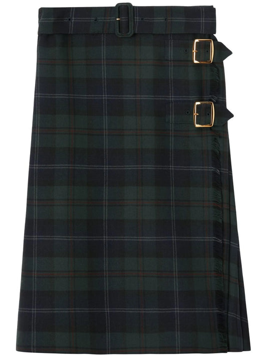 check-pattern skirt