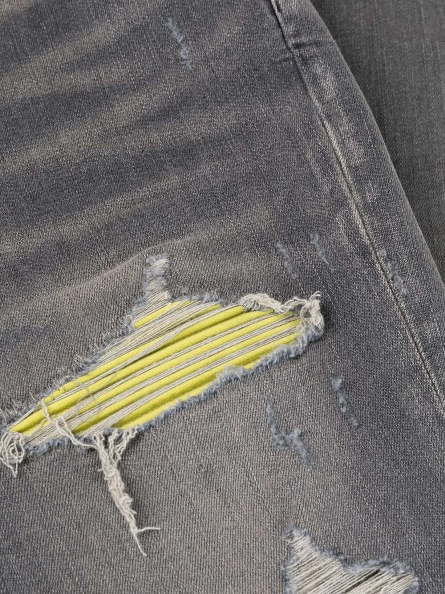 mid-rise ripped skinny jeans