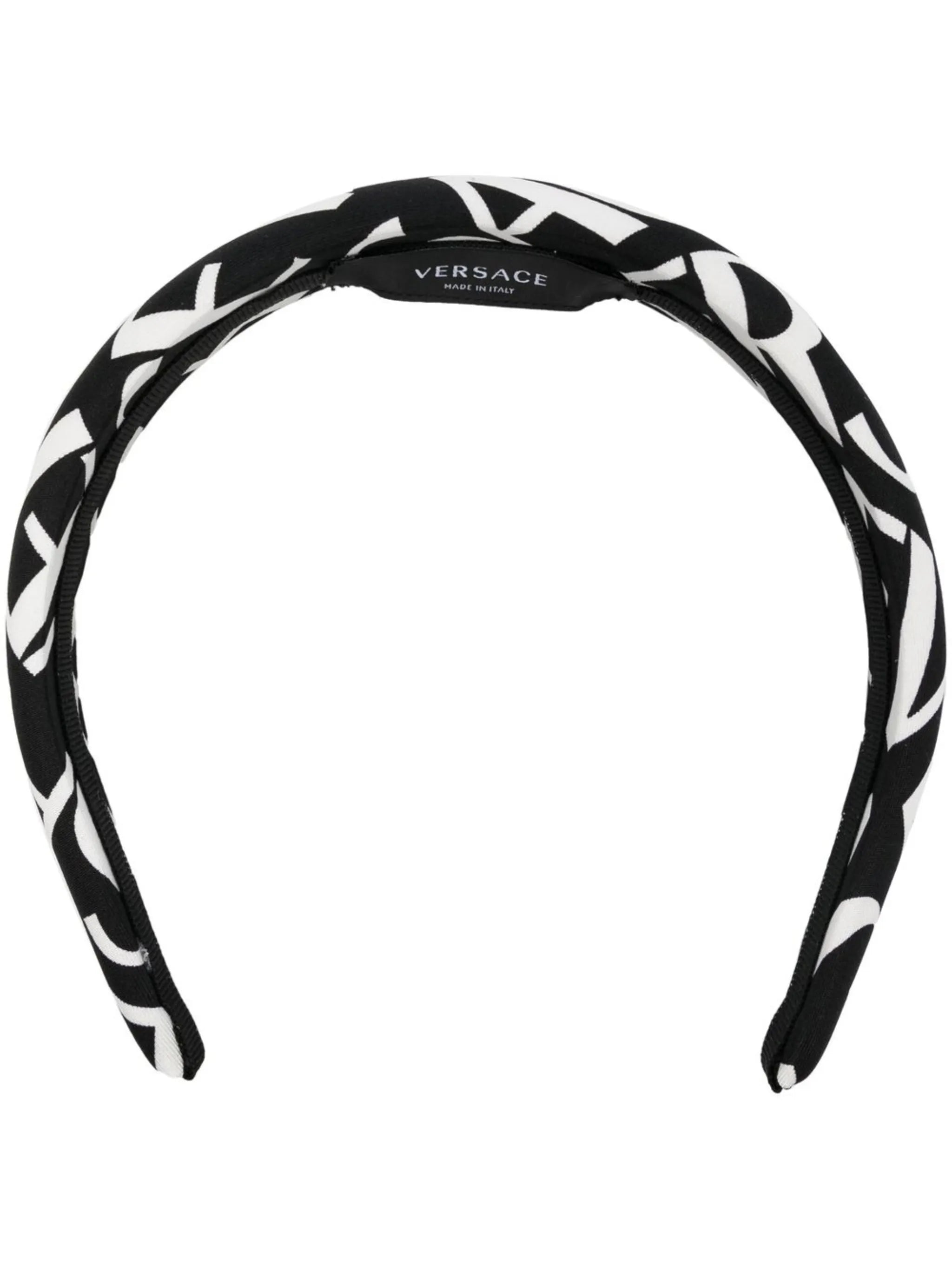 silk logo-print hairband