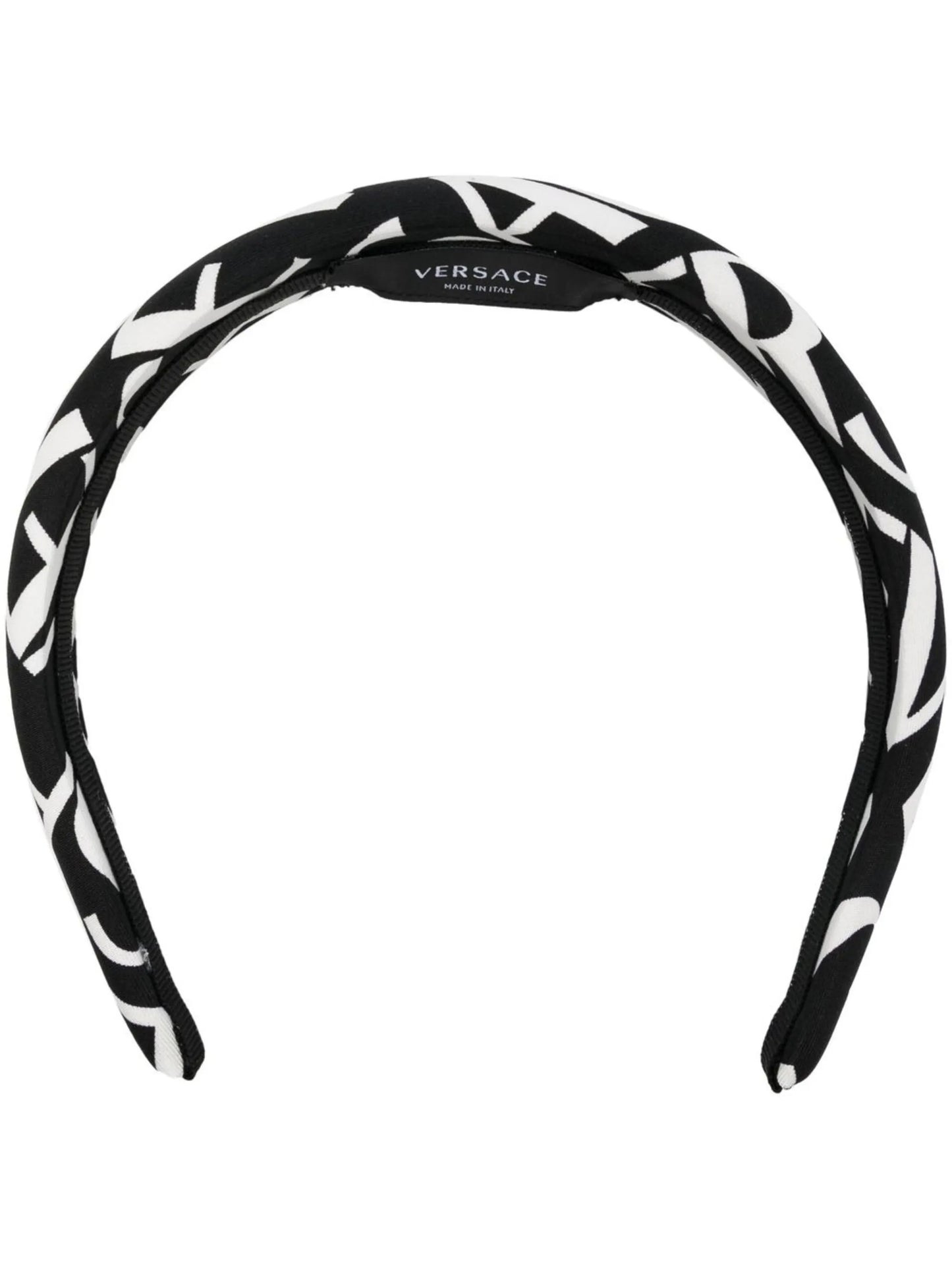 silk logo-print hairband