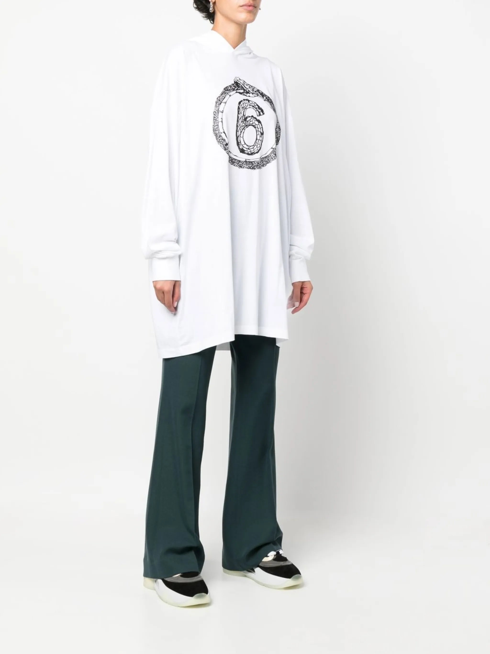 logo oversized hoodie