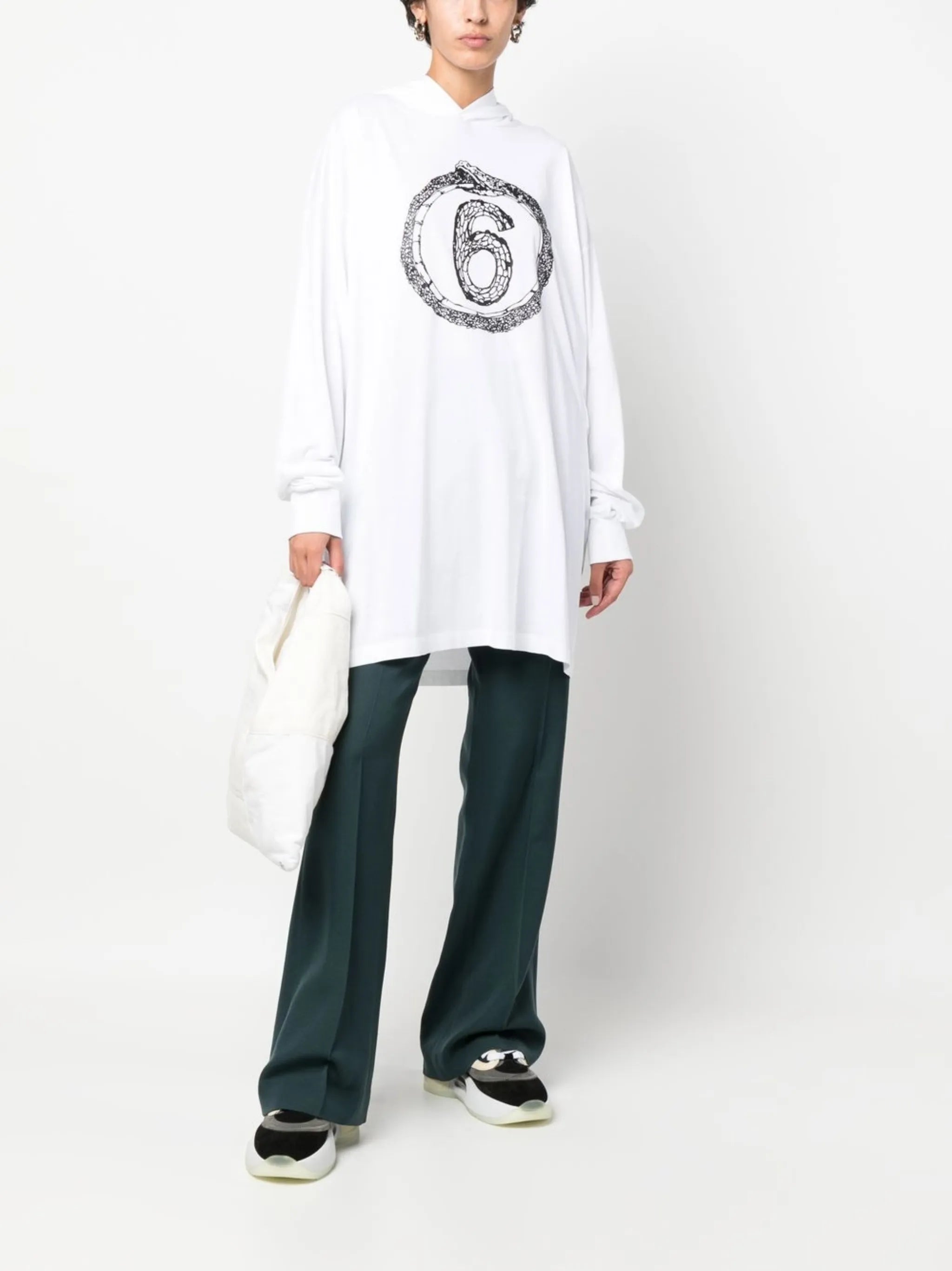 logo oversized hoodie