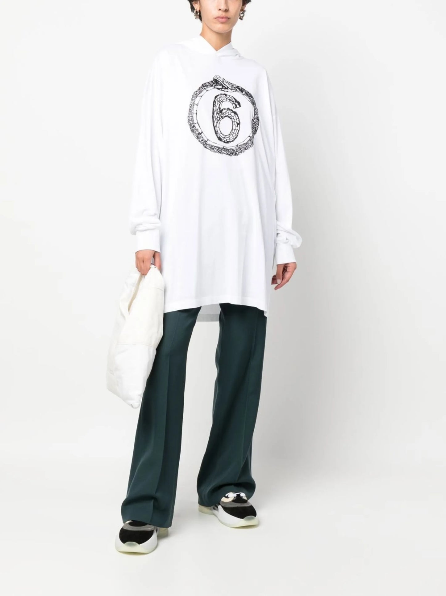 logo oversized hoodie