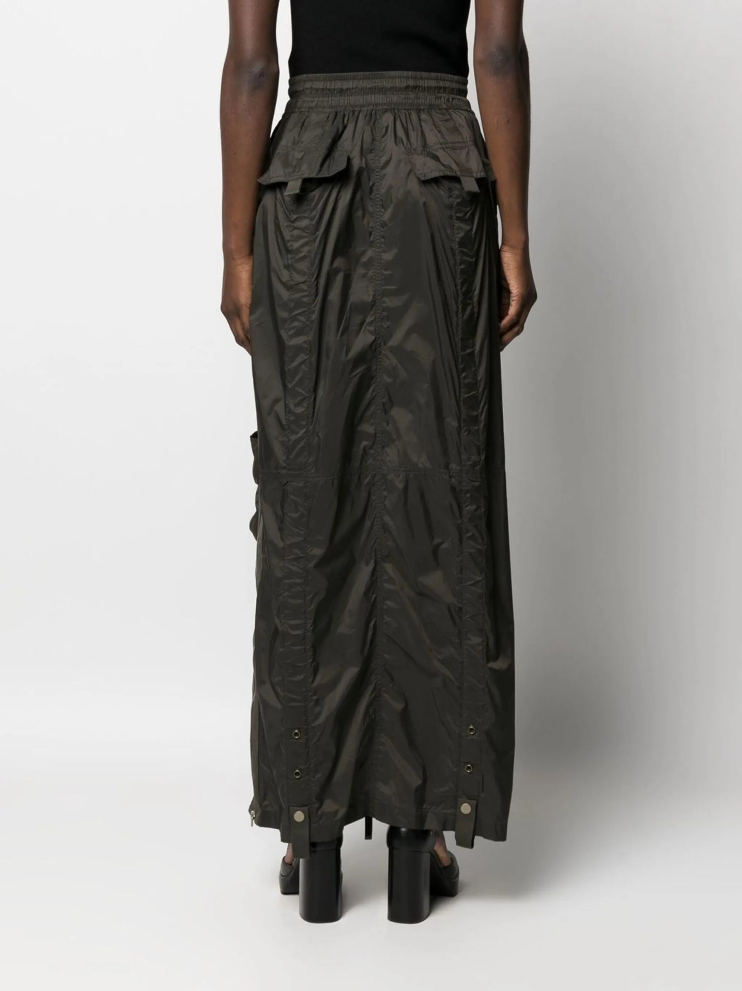 O-Crep cargo maxi skirt