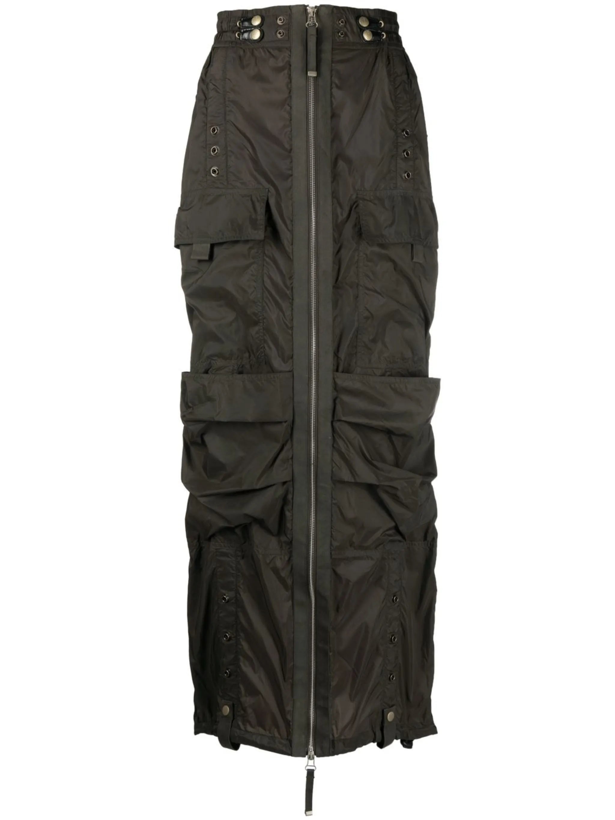 O-Crep cargo maxi skirt