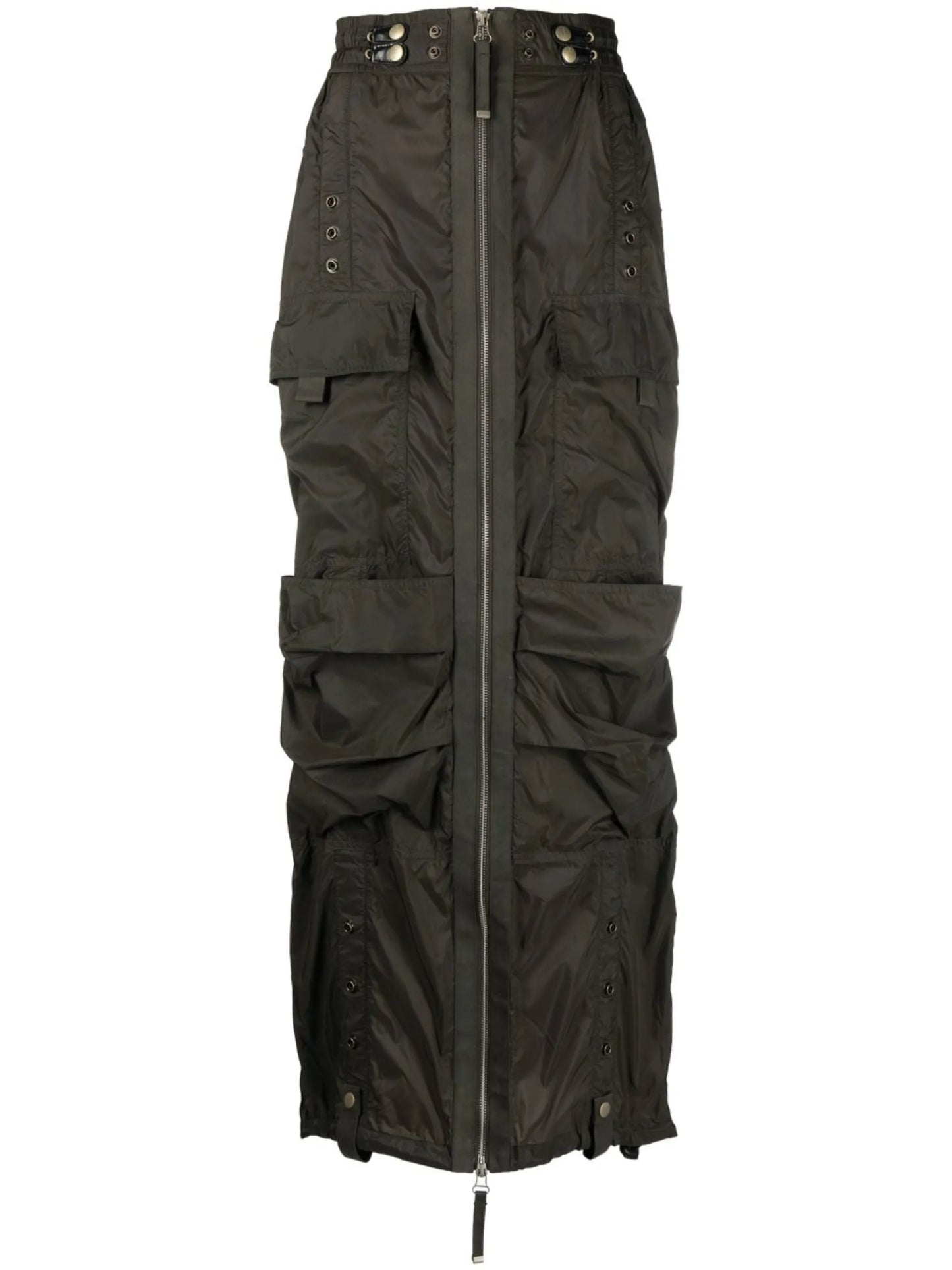 O-Crep cargo maxi skirt