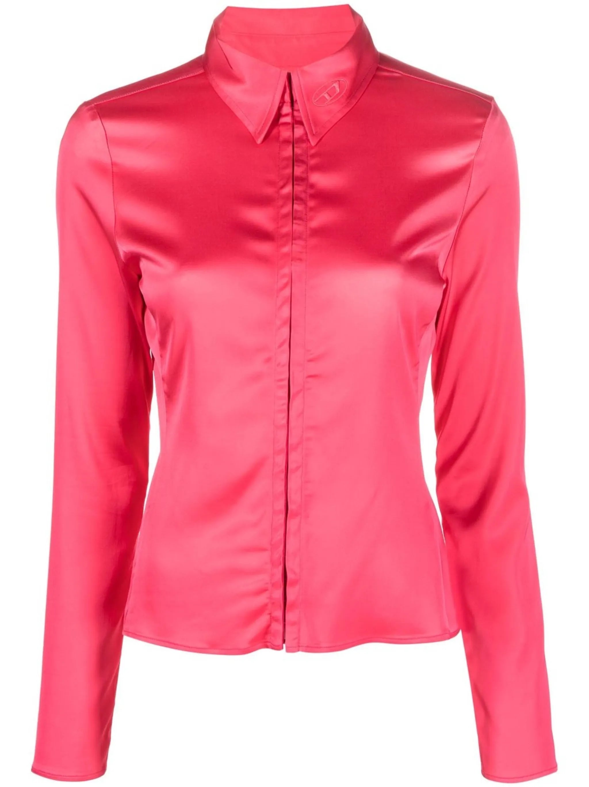 long-sleeve hook and eye shirt