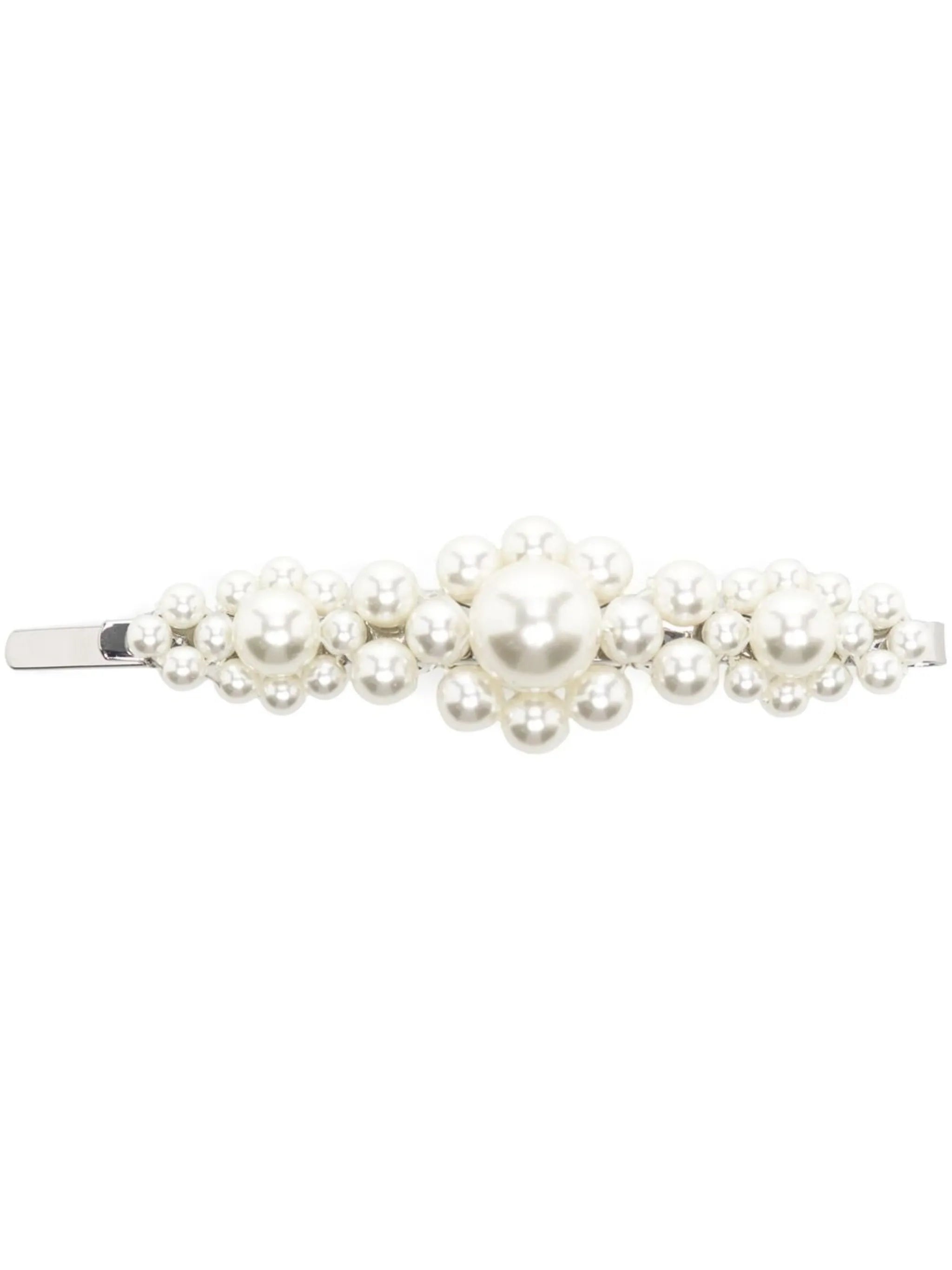 pearl-embellished hair clip