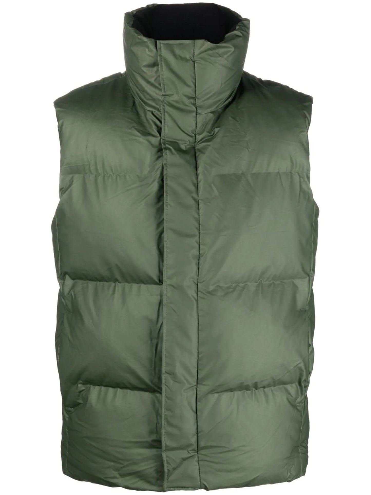 padded high-neck gilet