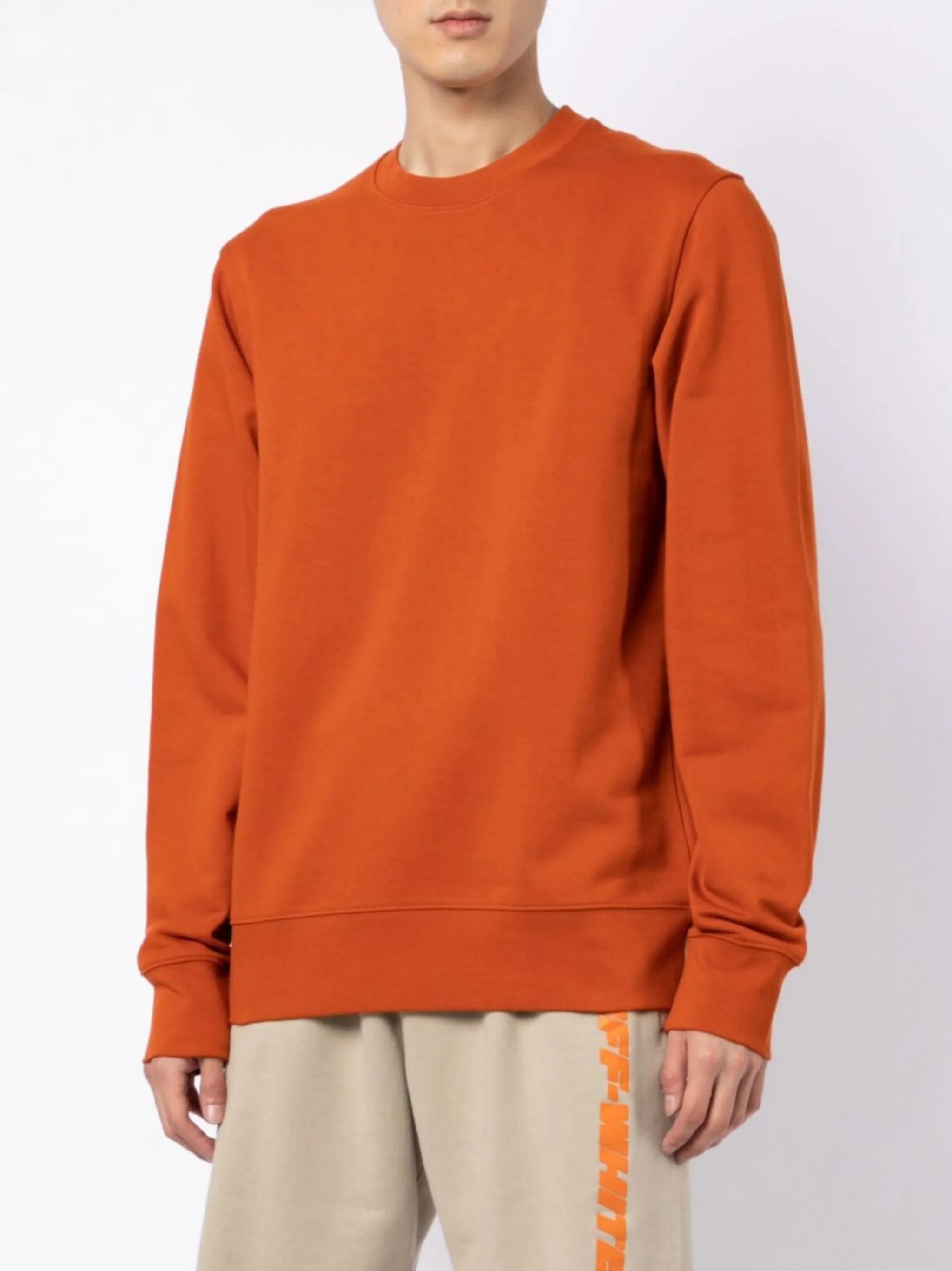 logo-print crew-neck cotton sweatshirt
