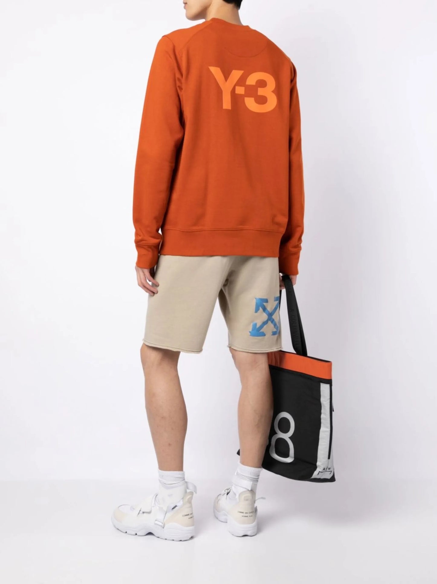 logo-print crew-neck cotton sweatshirt