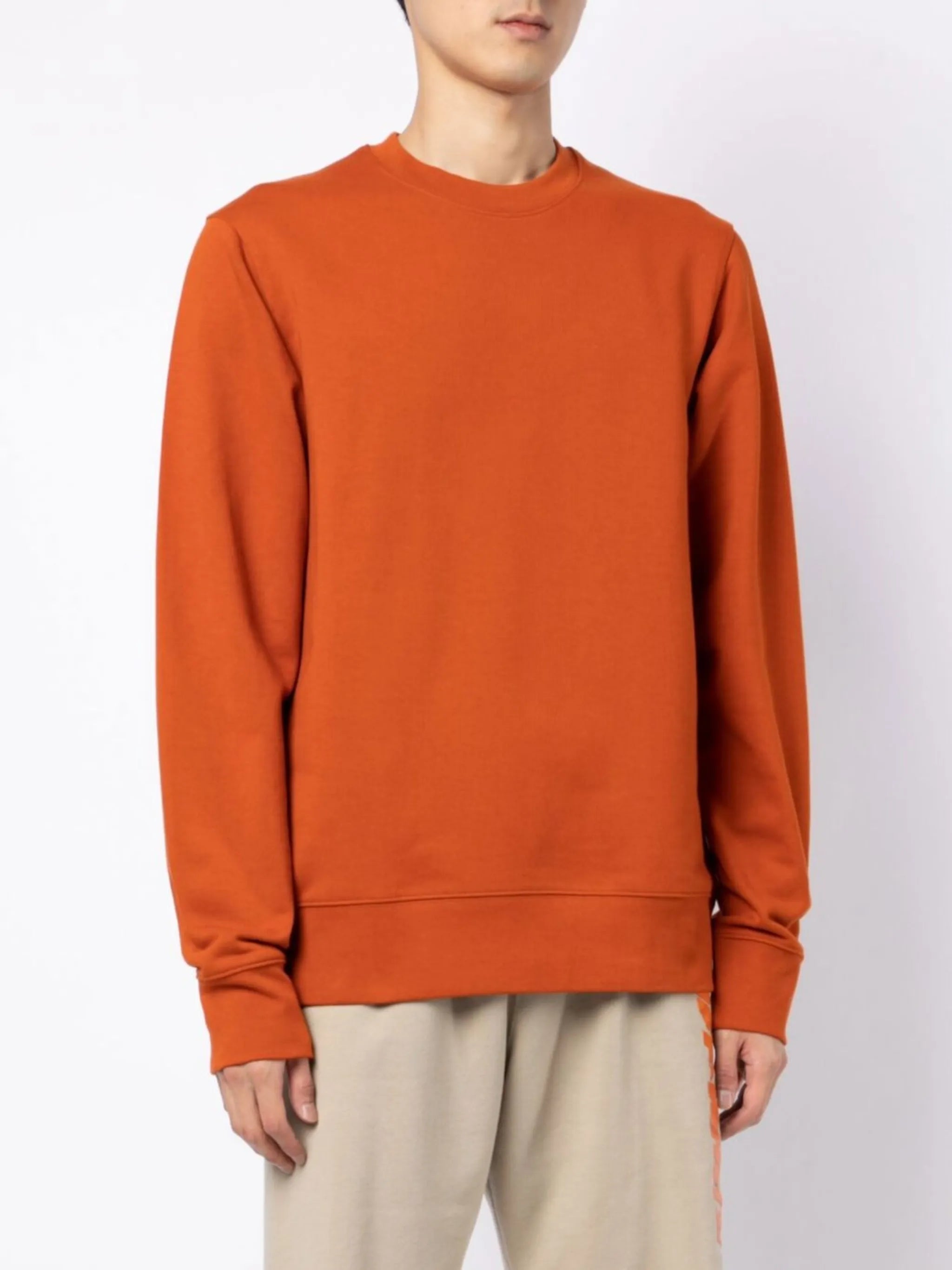 logo-print crew-neck cotton sweatshirt