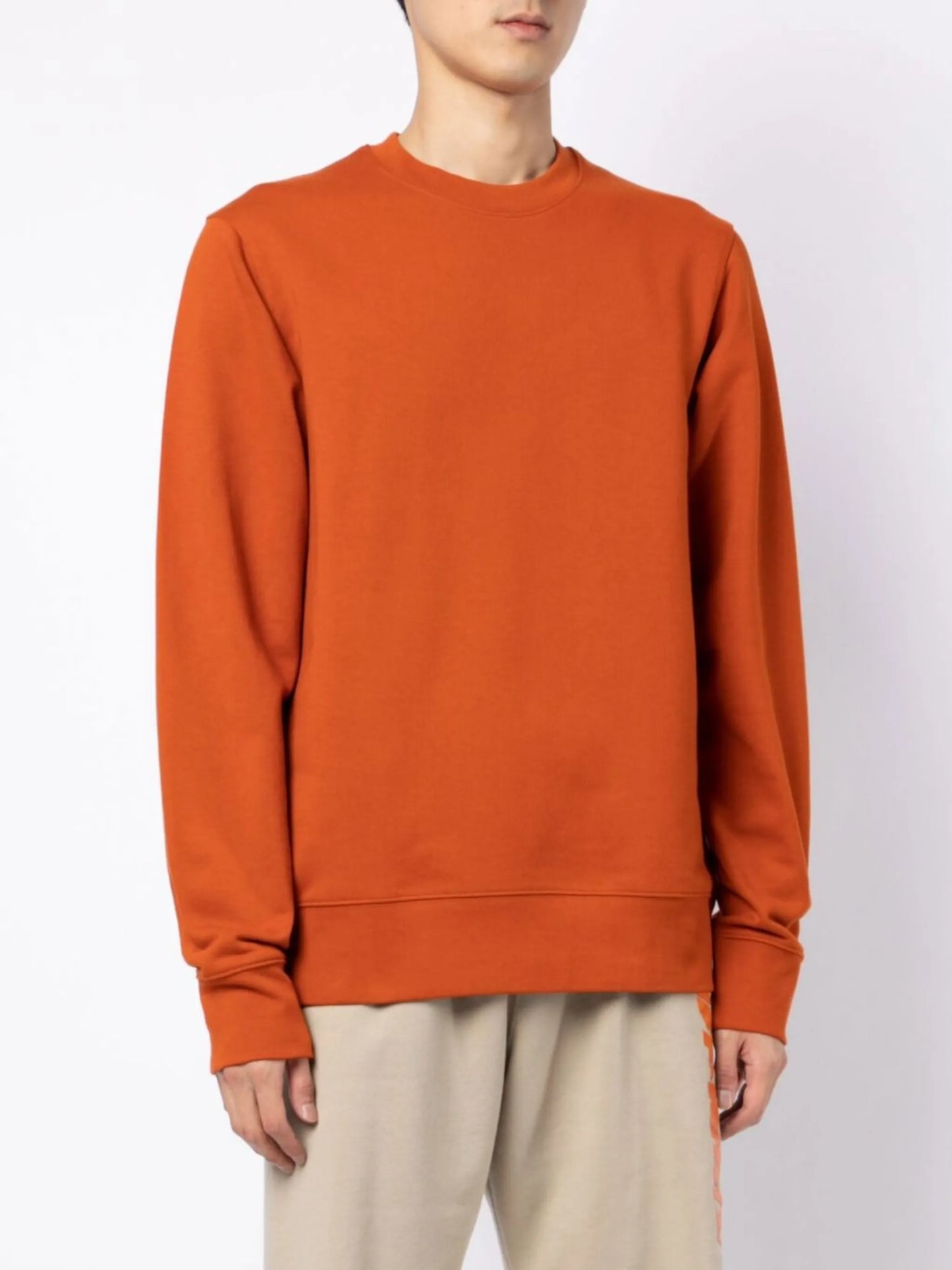 logo-print crew-neck cotton sweatshirt