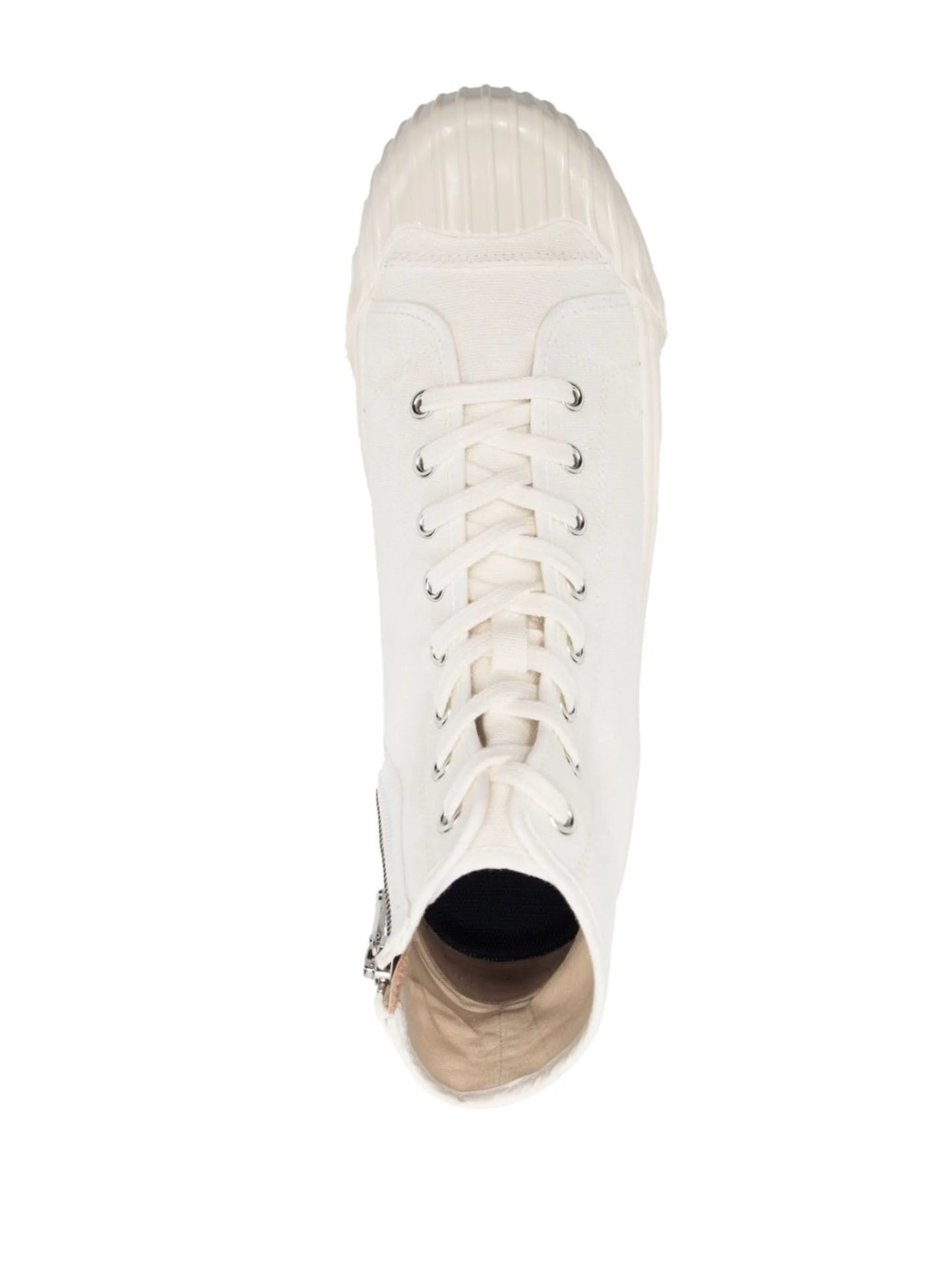 tiger-print high-top sneakers