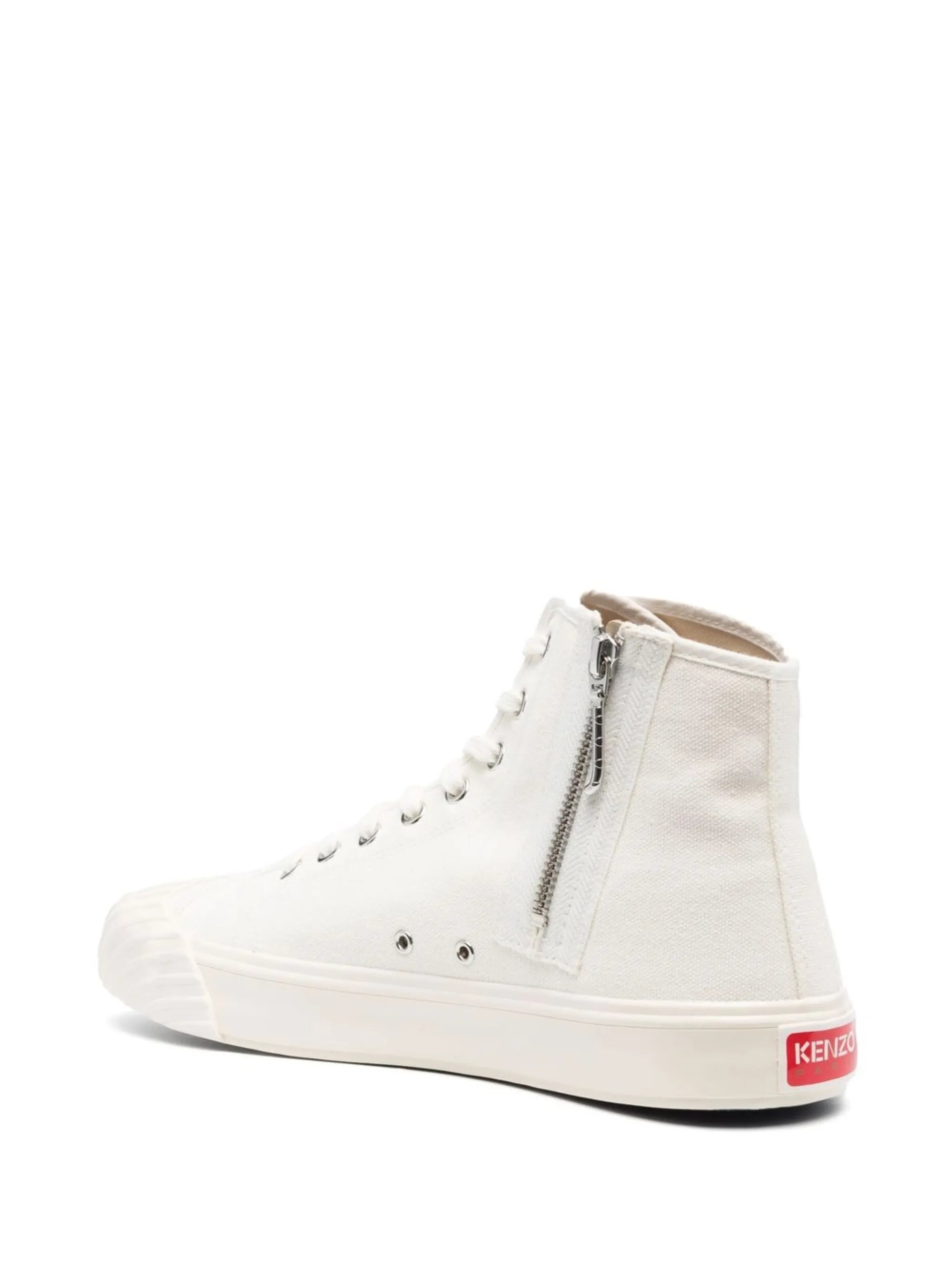 tiger-print high-top sneakers