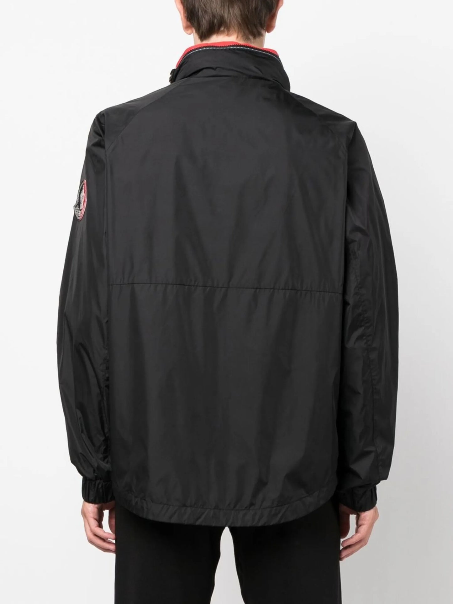 logo-patch windbreaker jacket