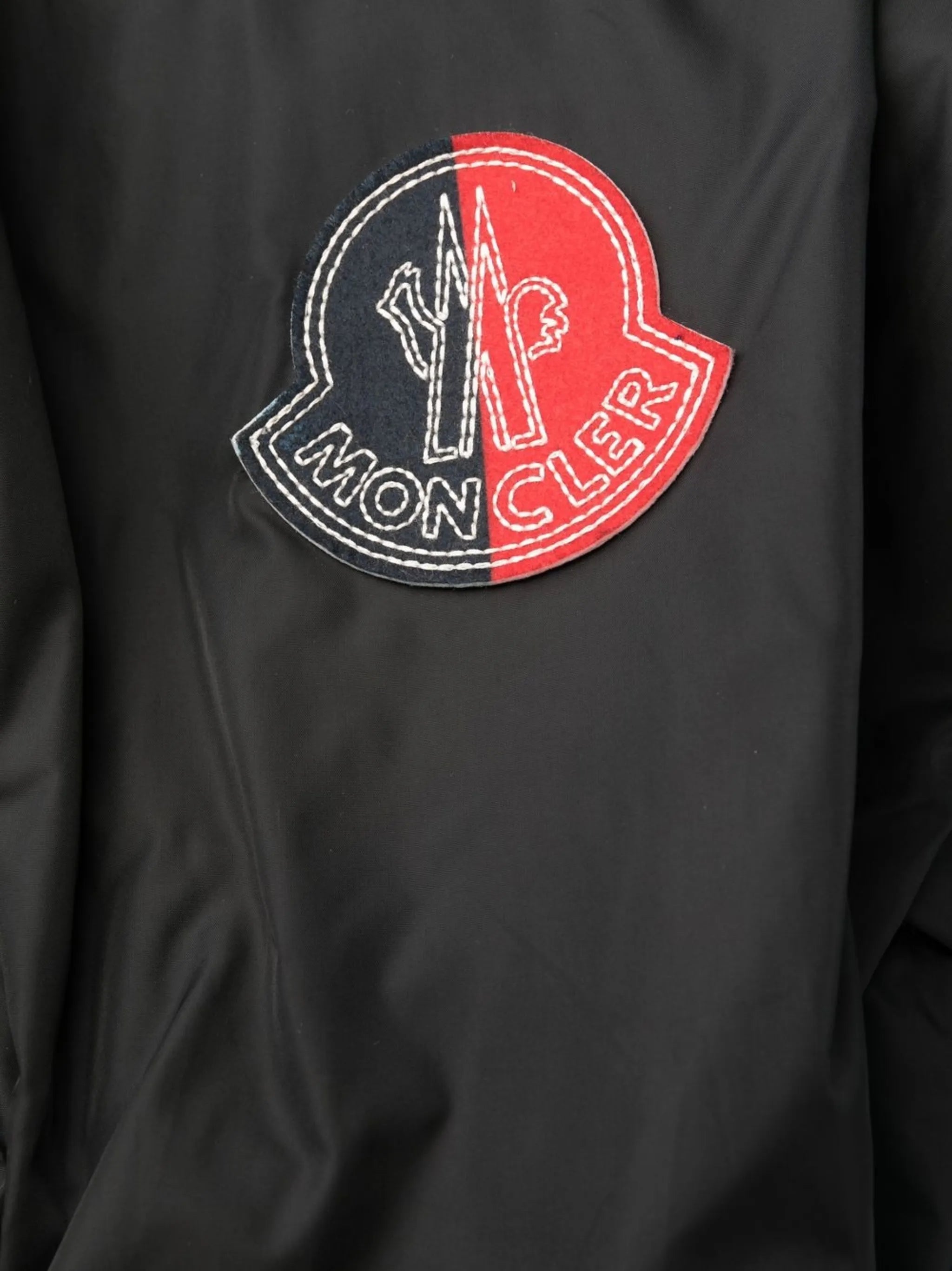 logo-patch windbreaker jacket