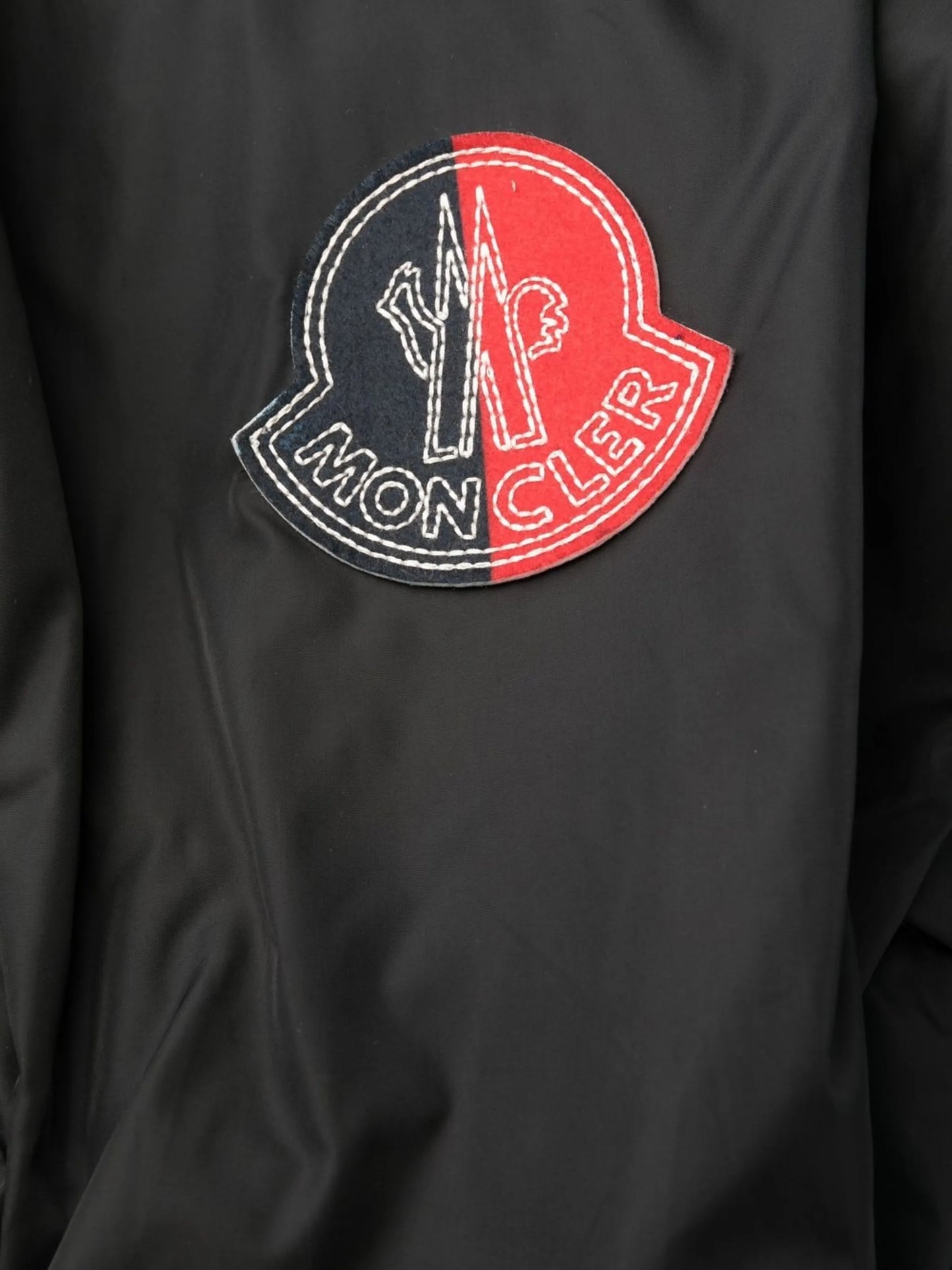 logo-patch windbreaker jacket