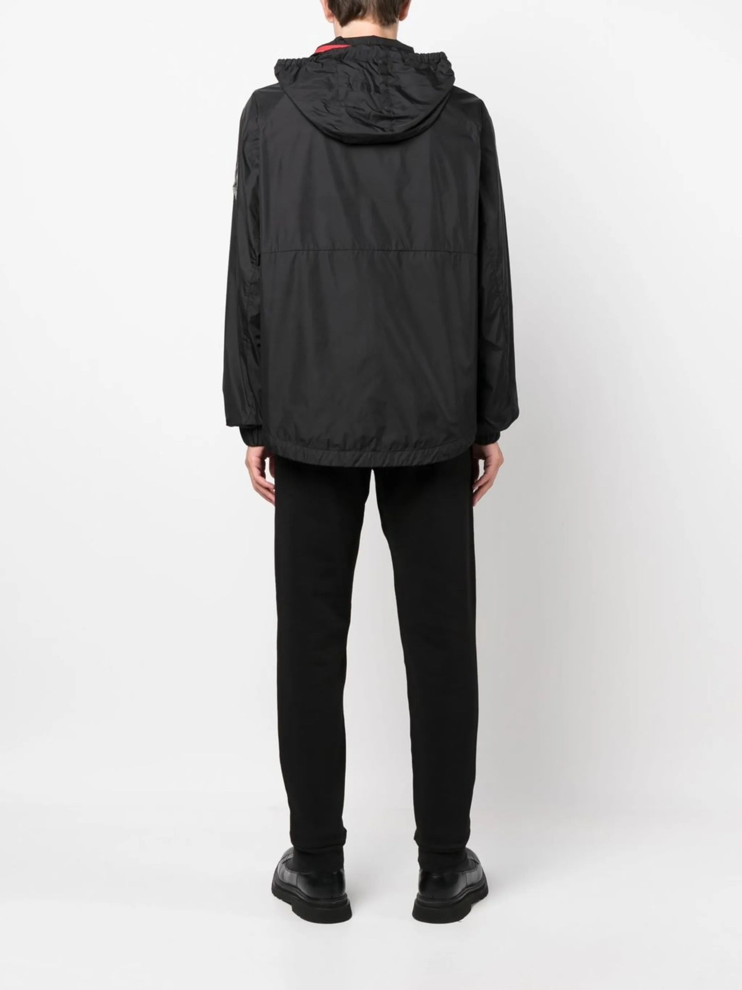 logo-patch windbreaker jacket