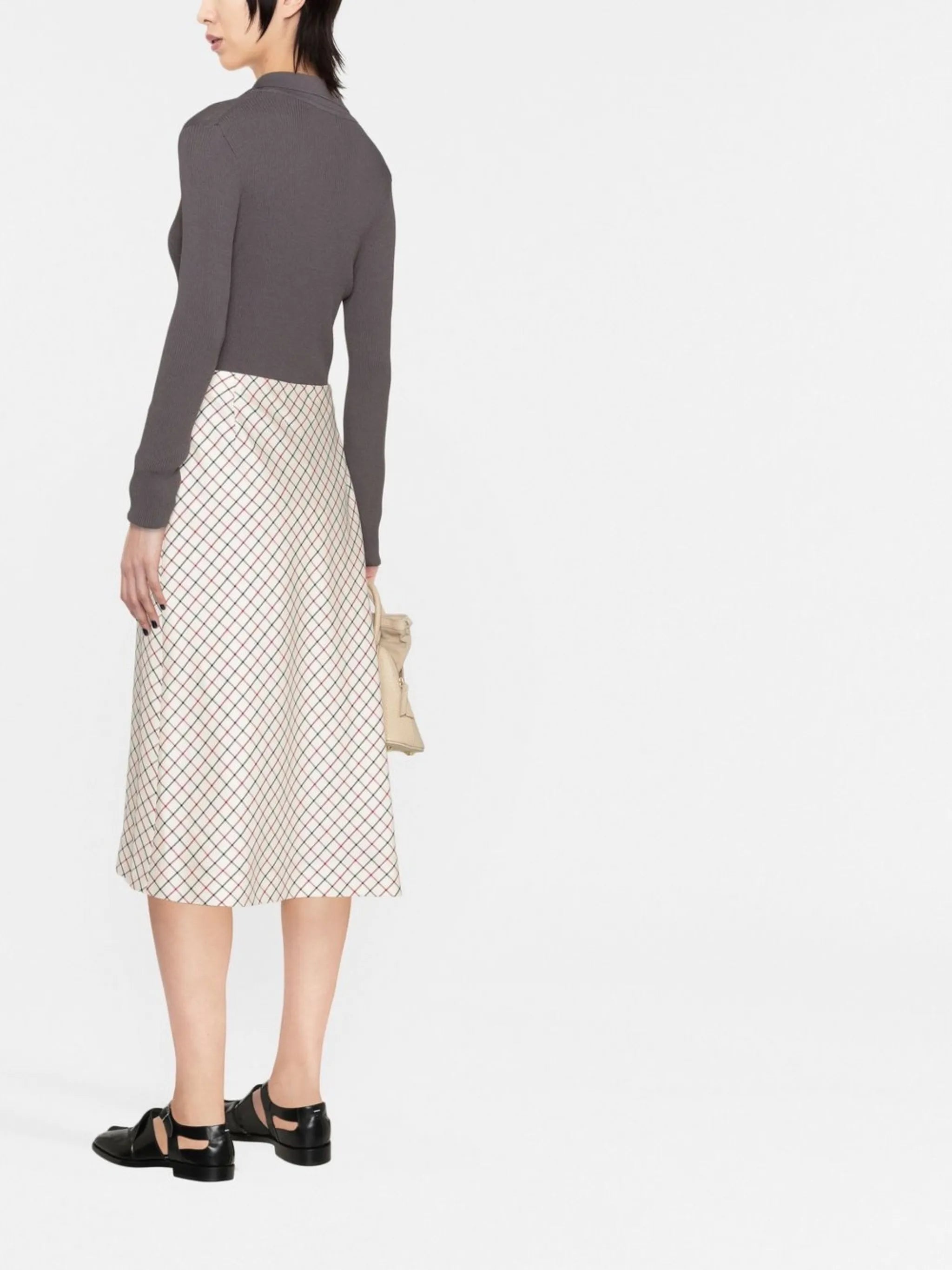 A-line midi skirt