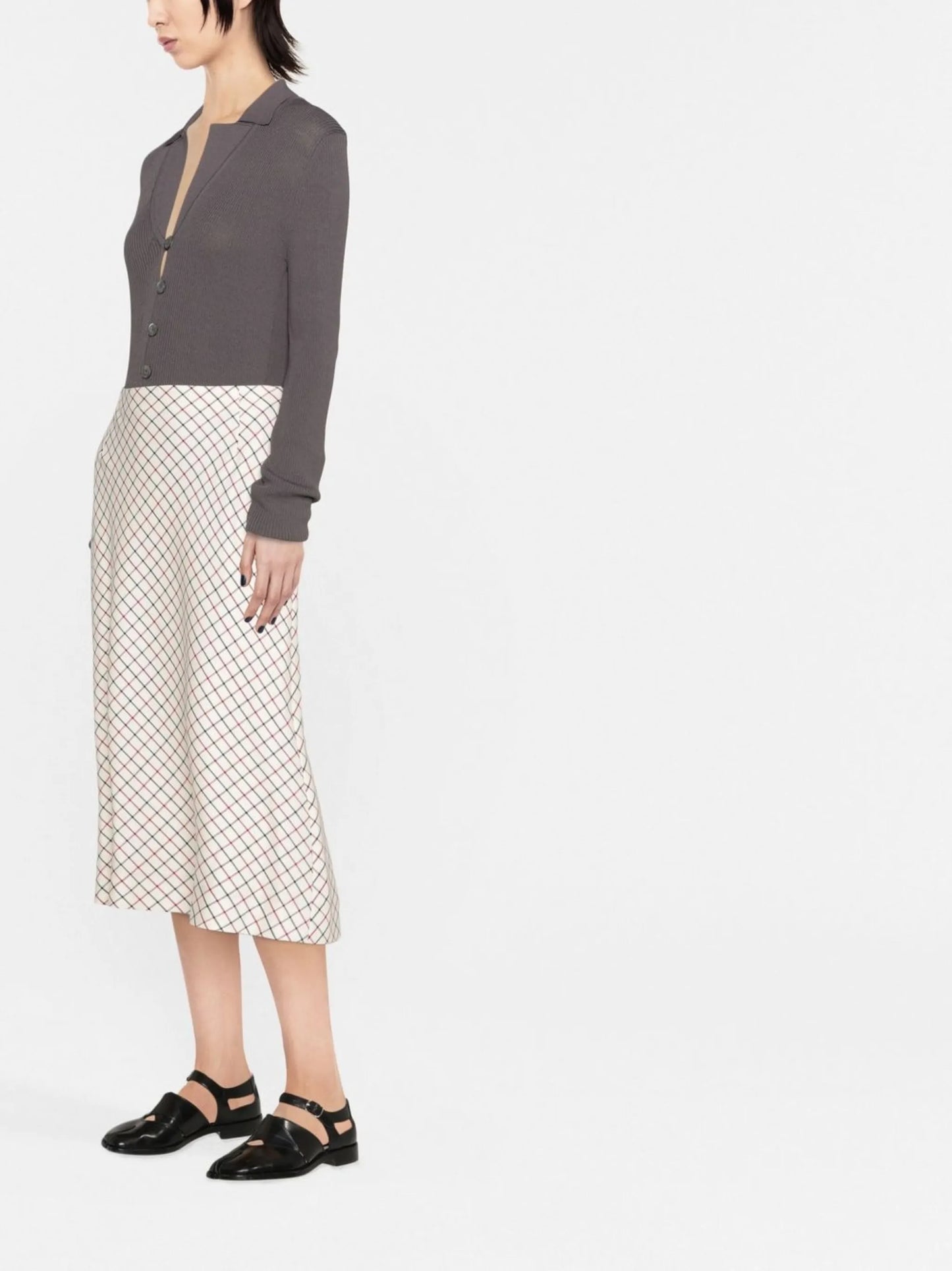A-line midi skirt