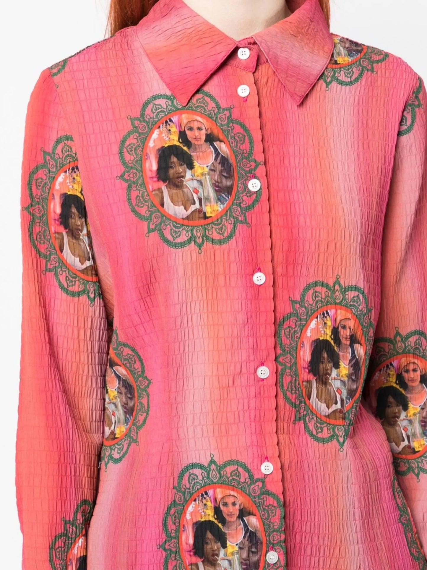 Lily graphic-print shirt
