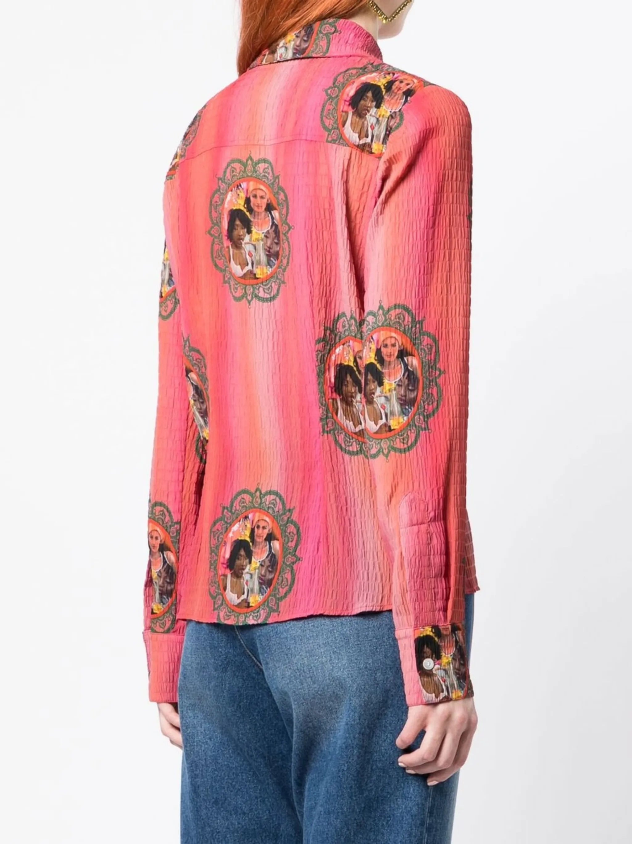 Lily graphic-print shirt