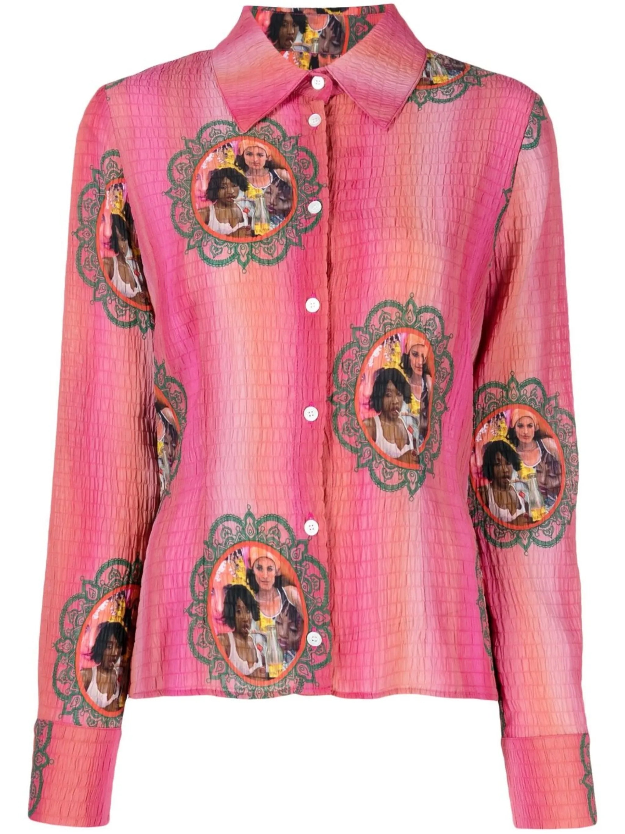 Lily graphic-print shirt