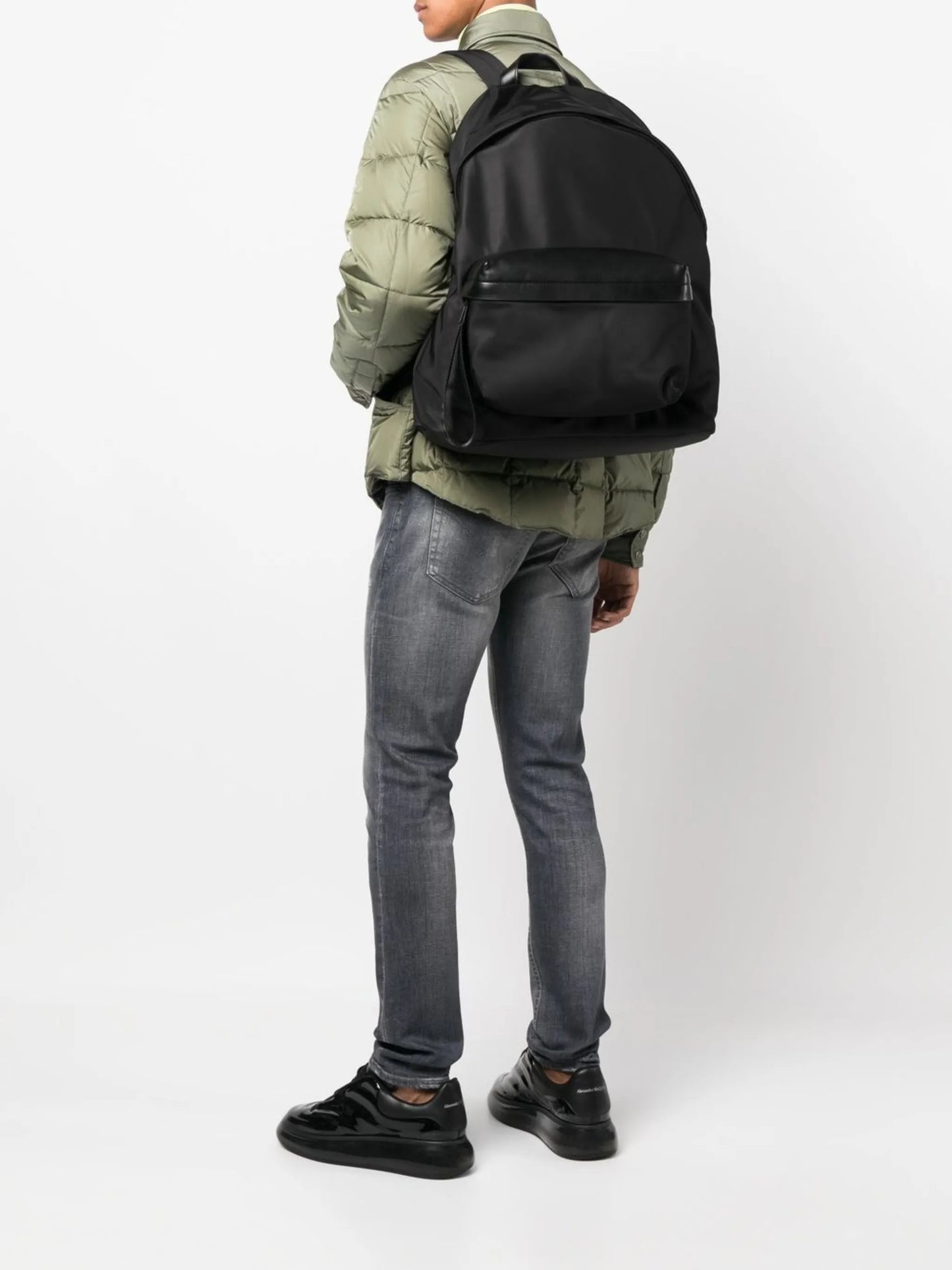 logo-strap backpack
